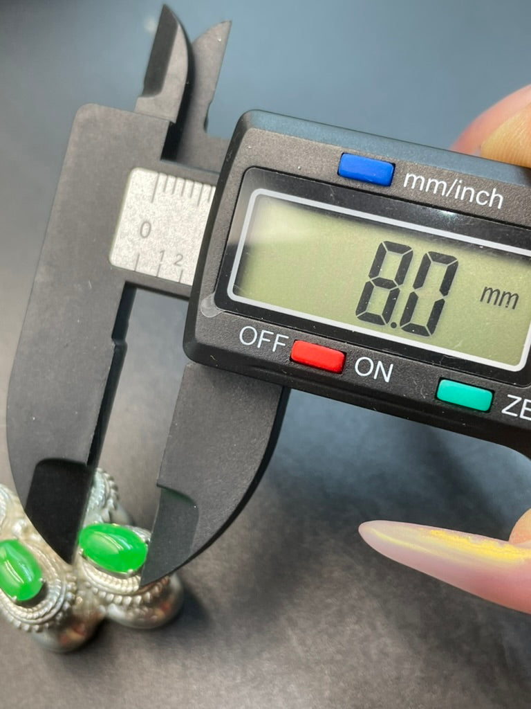 緬甸天然翡翠陽綠蛋面吊墜項鍊