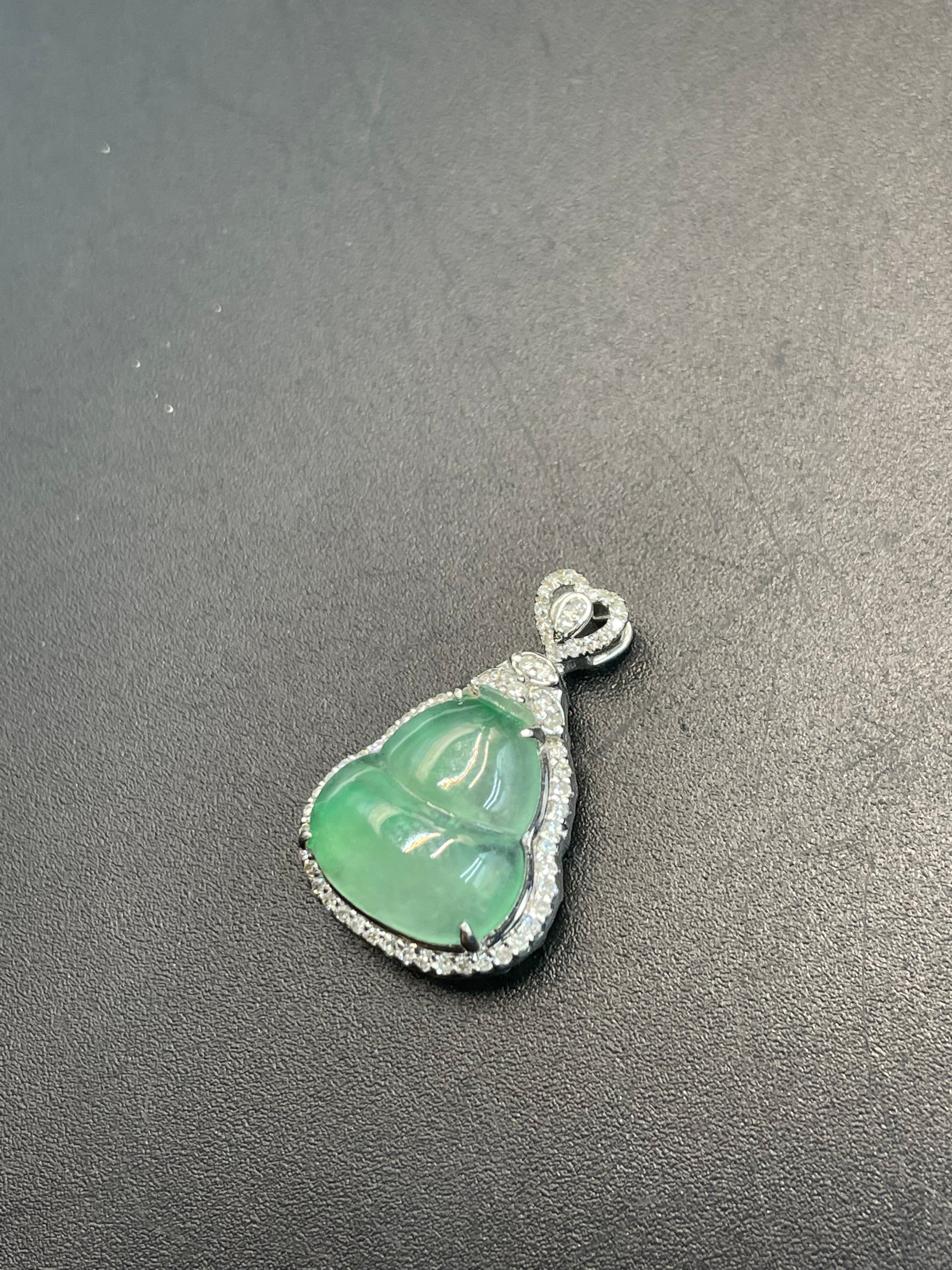 緬甸天然翡翠福祿吊墜