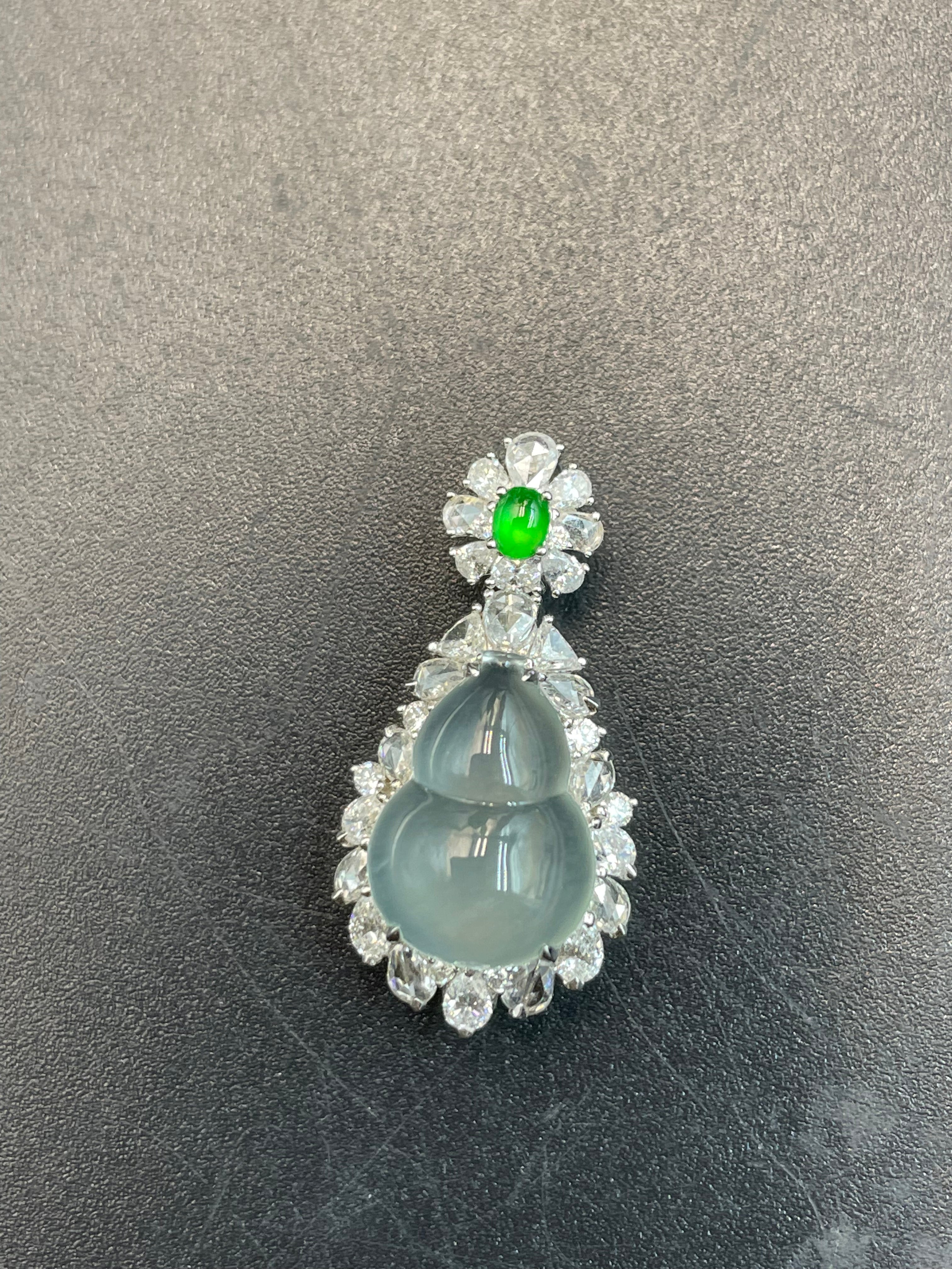 緬甸天然翡翠福祿吊墜