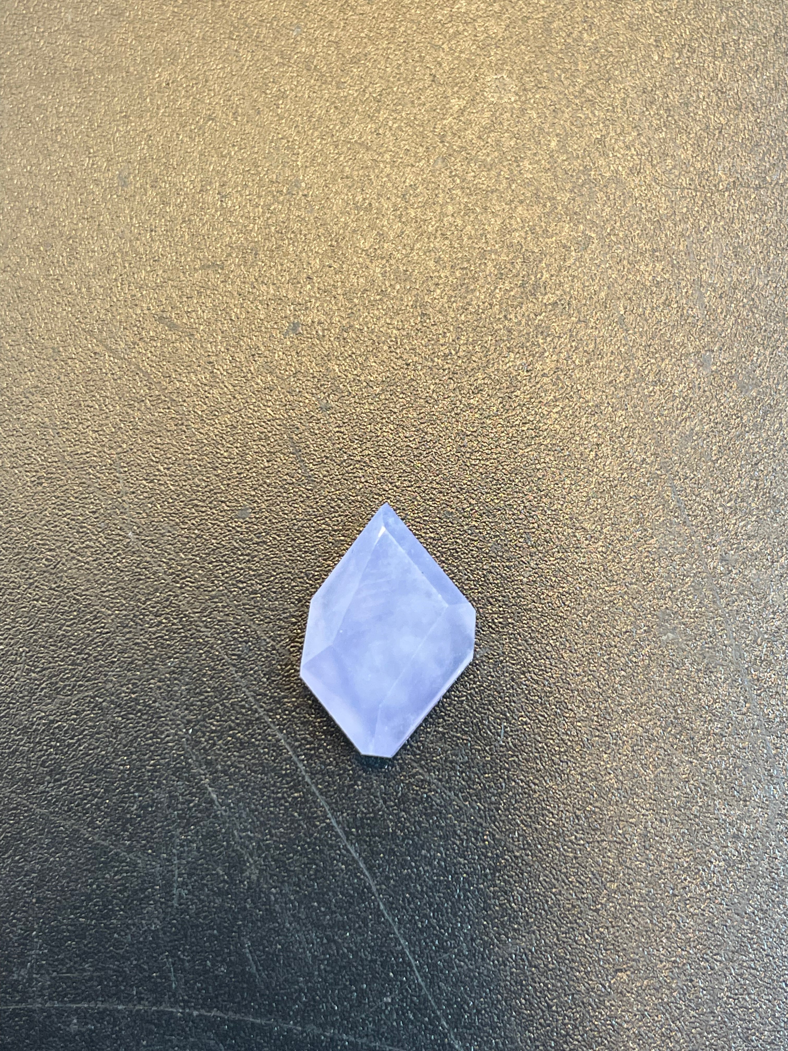 緬甸天然翡翠紫羅蘭菱形裸石可做鑲嵌首飾