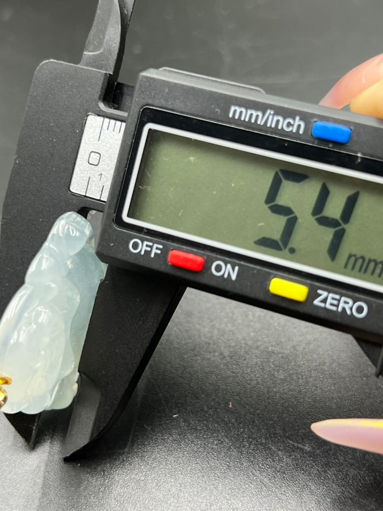 緬甸天然翡翠冰種彌勒佛公吊墜