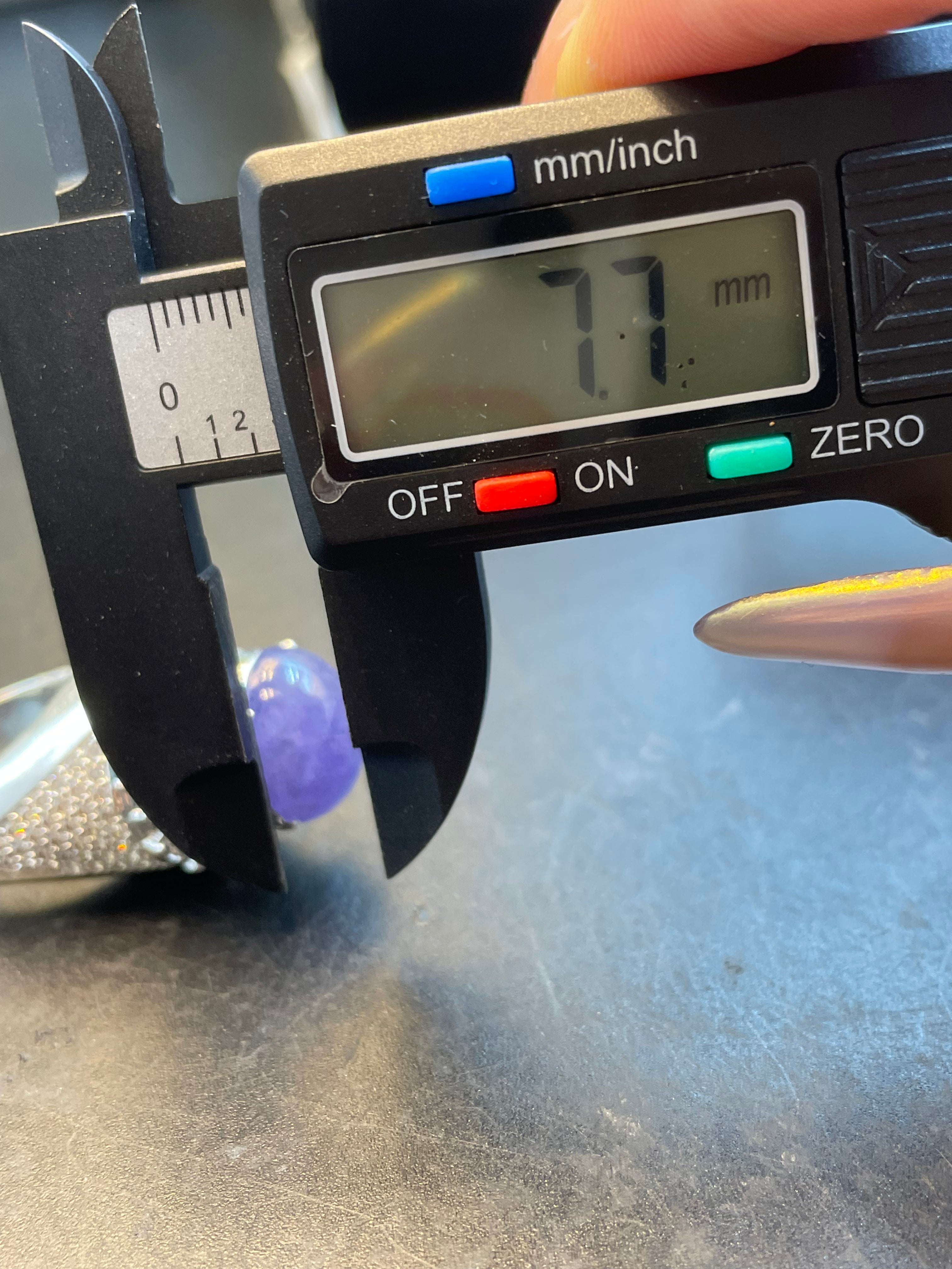 紫羅蘭翡翠吊墜戒指首飾