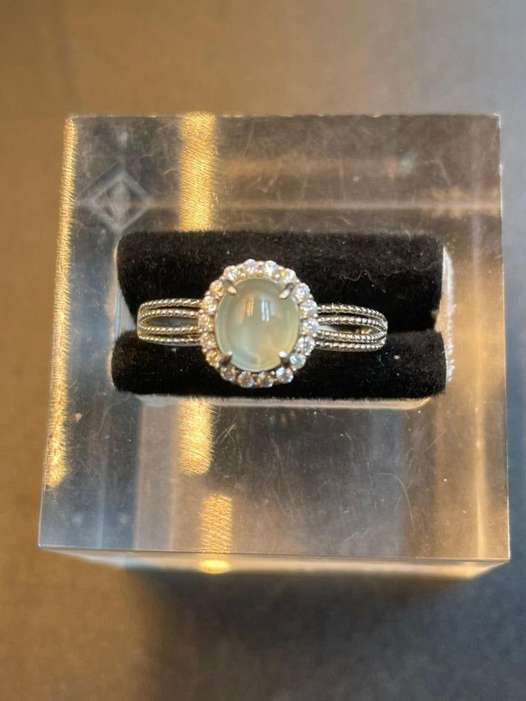 緬甸天然翡翠冰黃/黃翡/冰種蛋面戒指/簡約/設計/禮物