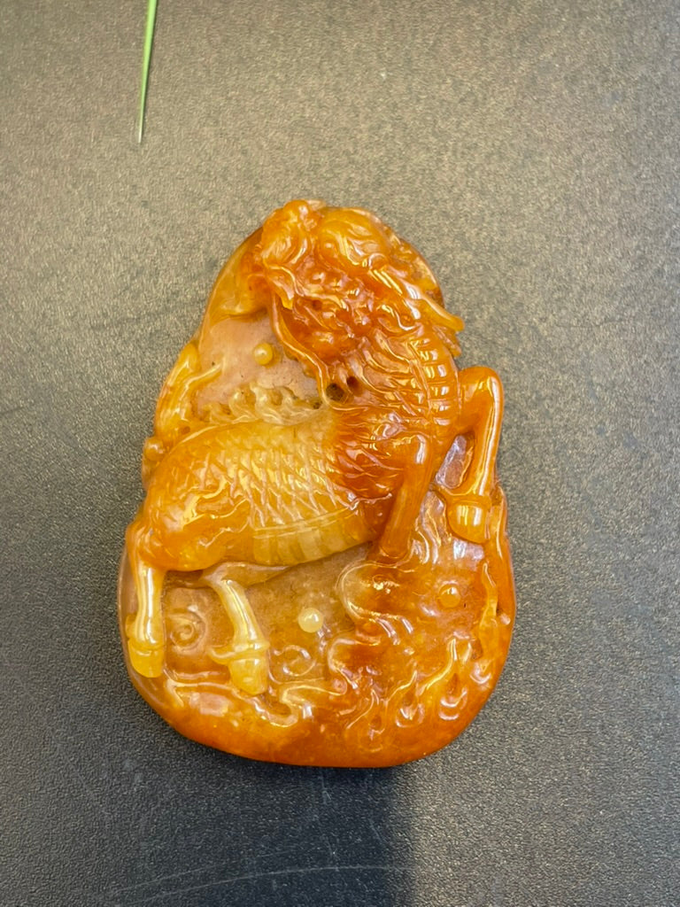 天然緬甸翡翠麒麟吊墜