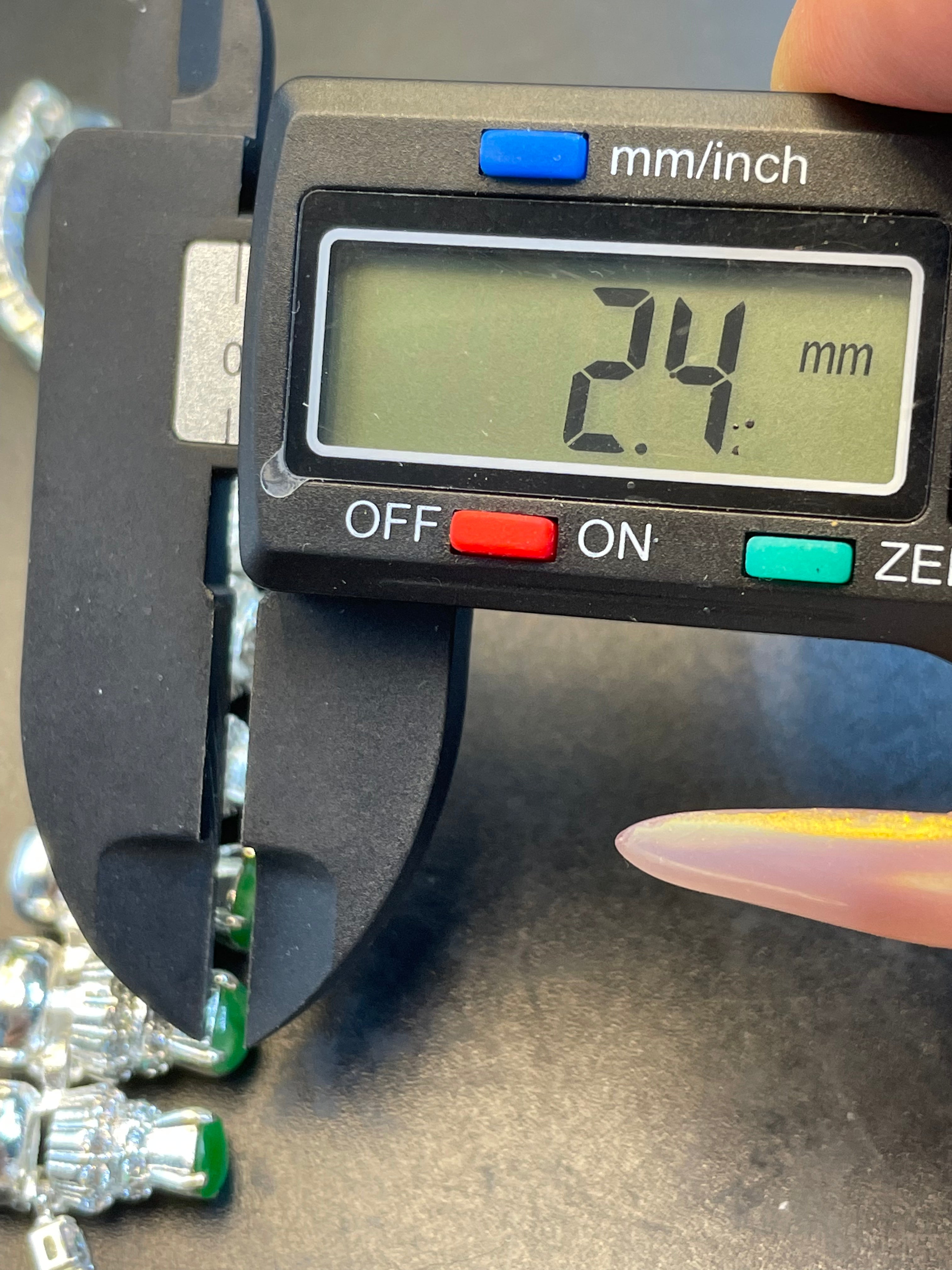 緬甸天然翡翠陽綠蛋面手鏈