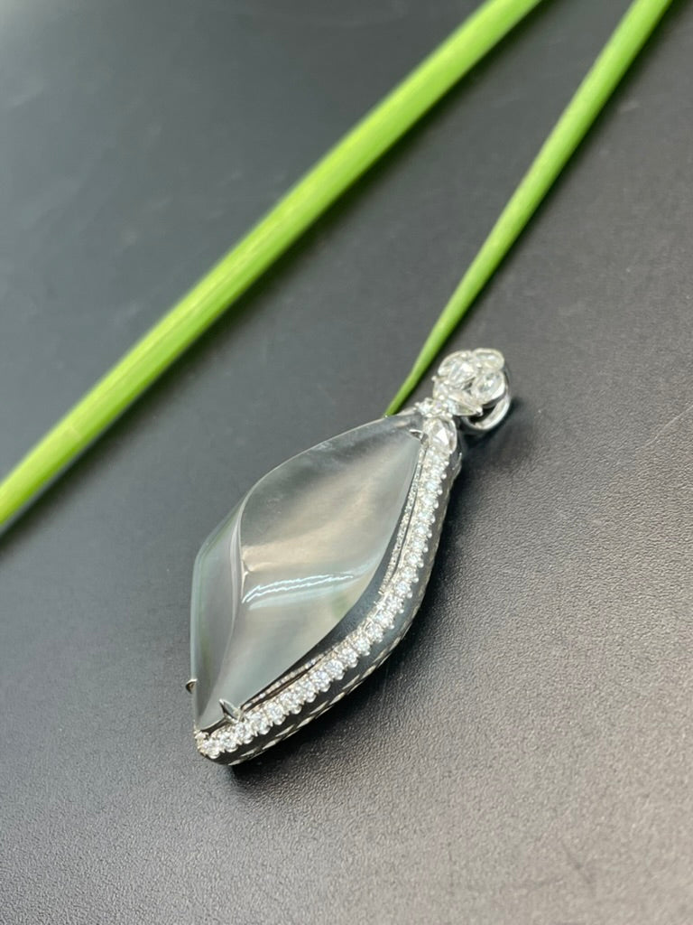 天然緬甸翡翠冰種吊墜