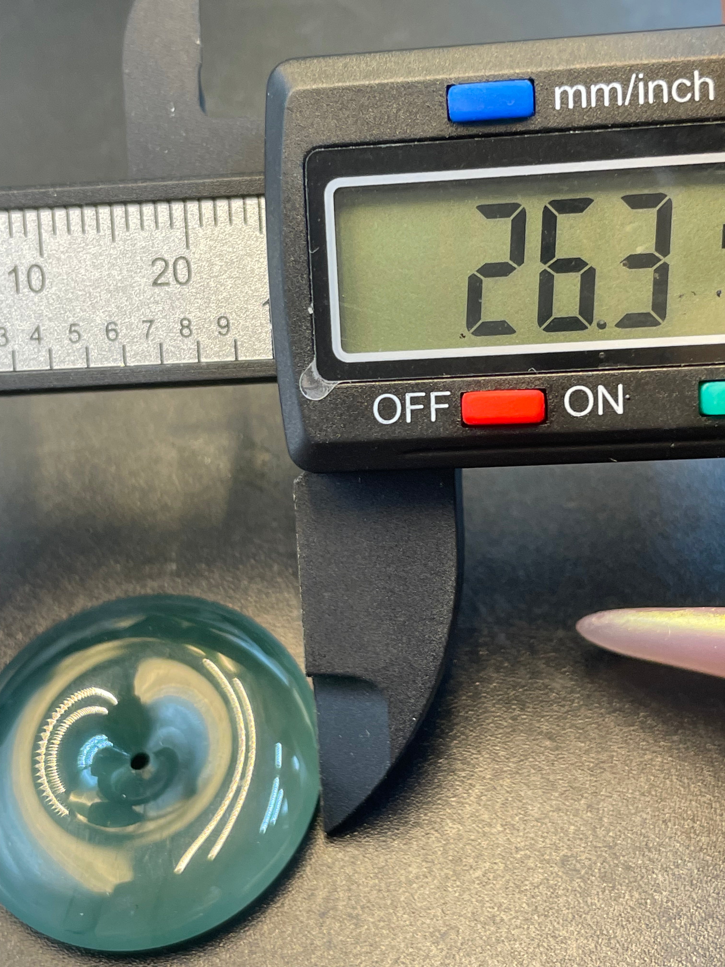 天然翡翠藍水平安扣吊墜