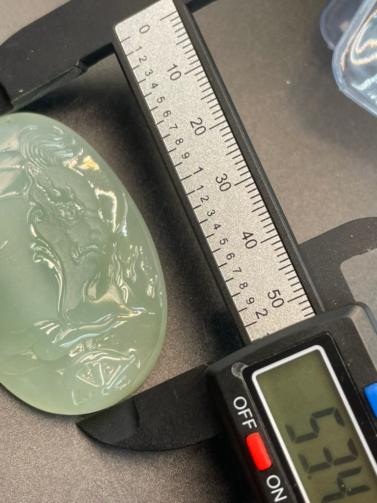 緬甸天然翡翠慈威並濟吊墜