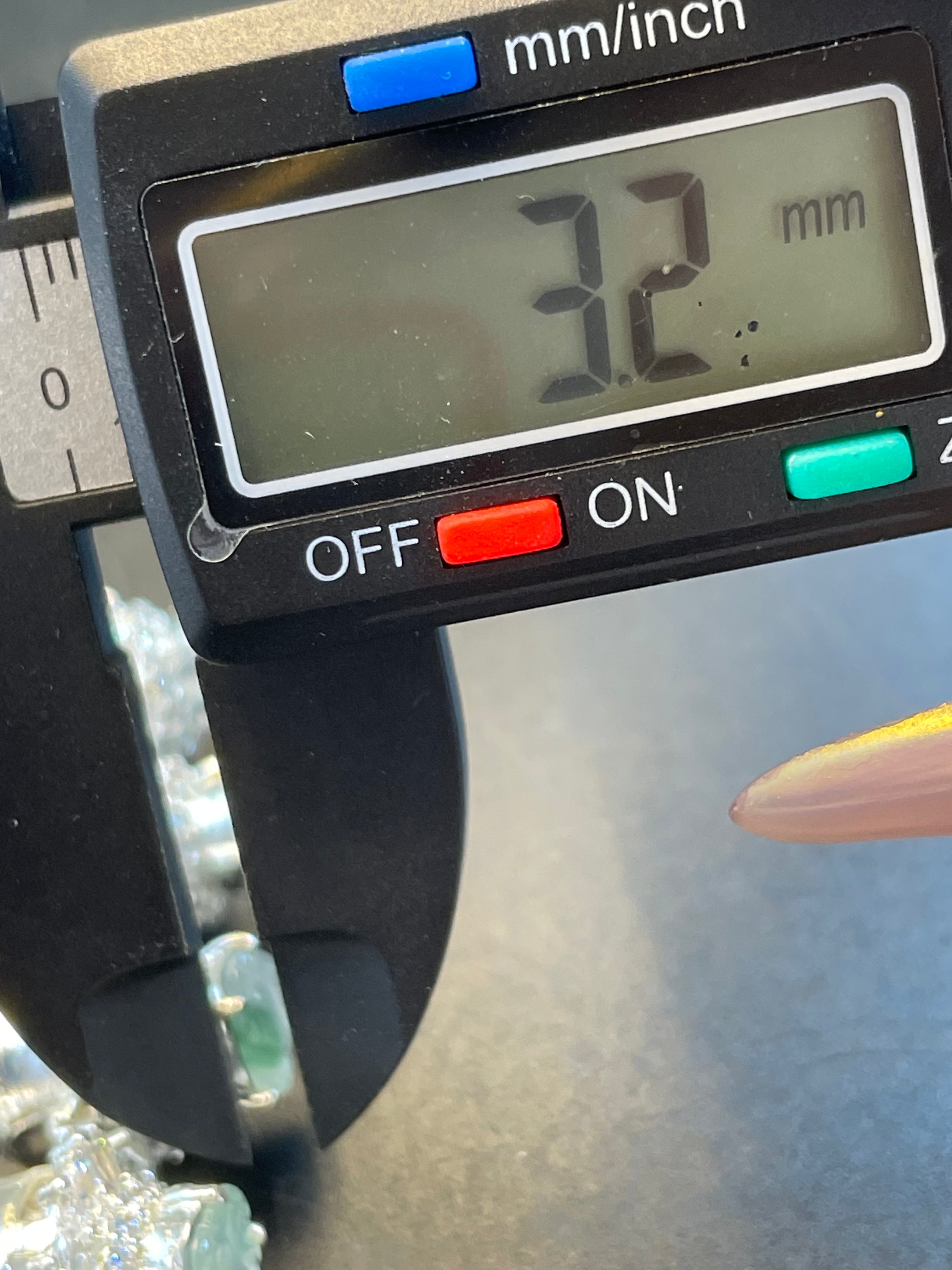 緬甸天然翡翠冰飄綠花彌勒手鏈