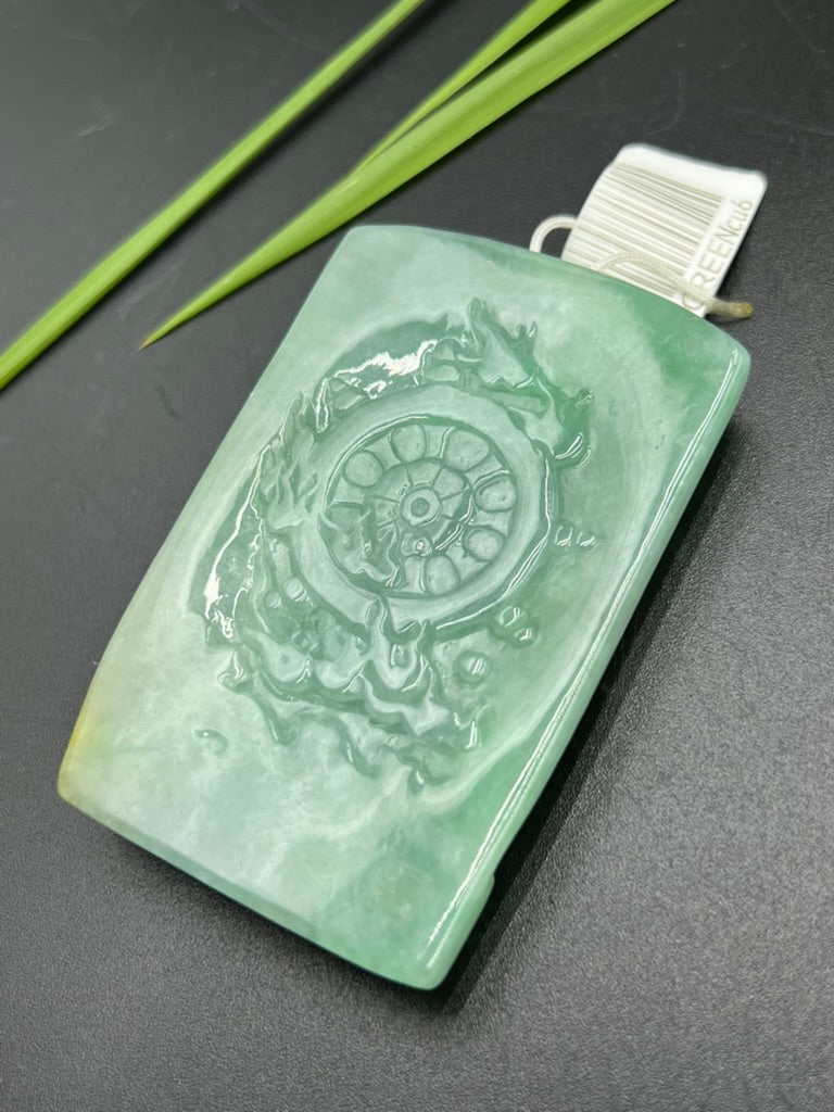 緬甸天然翡翠普賢菩薩吊墜