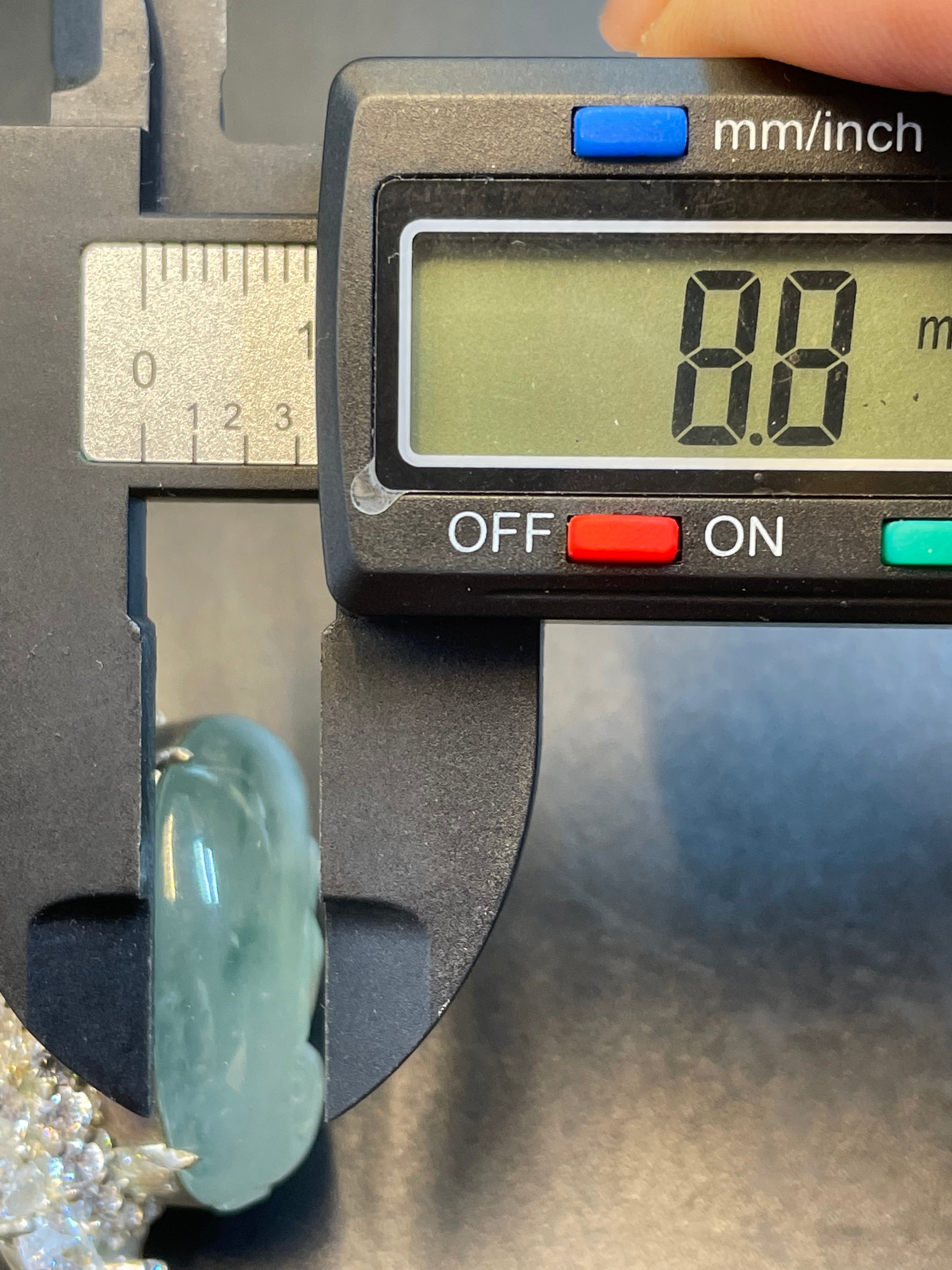 緬甸天然翡翠如意吊墜