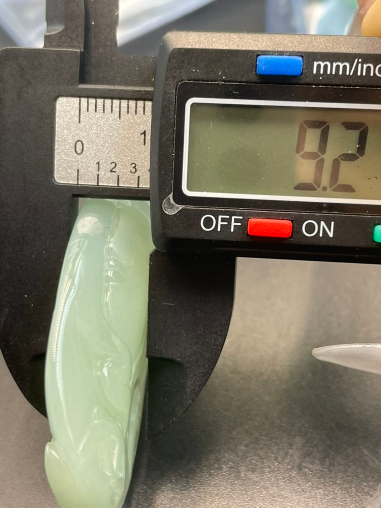 緬甸天然翡翠慈威並濟吊墜