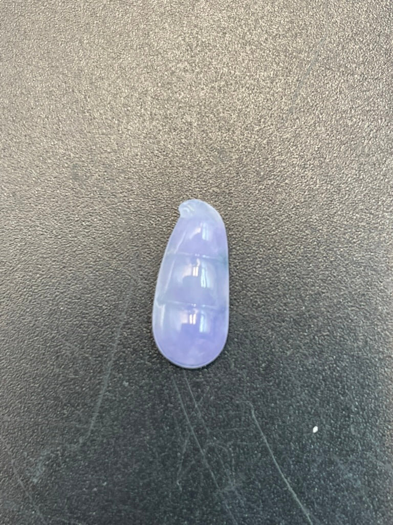 緬甸天然翡翠紫羅蘭福豆/三元及第吊墜