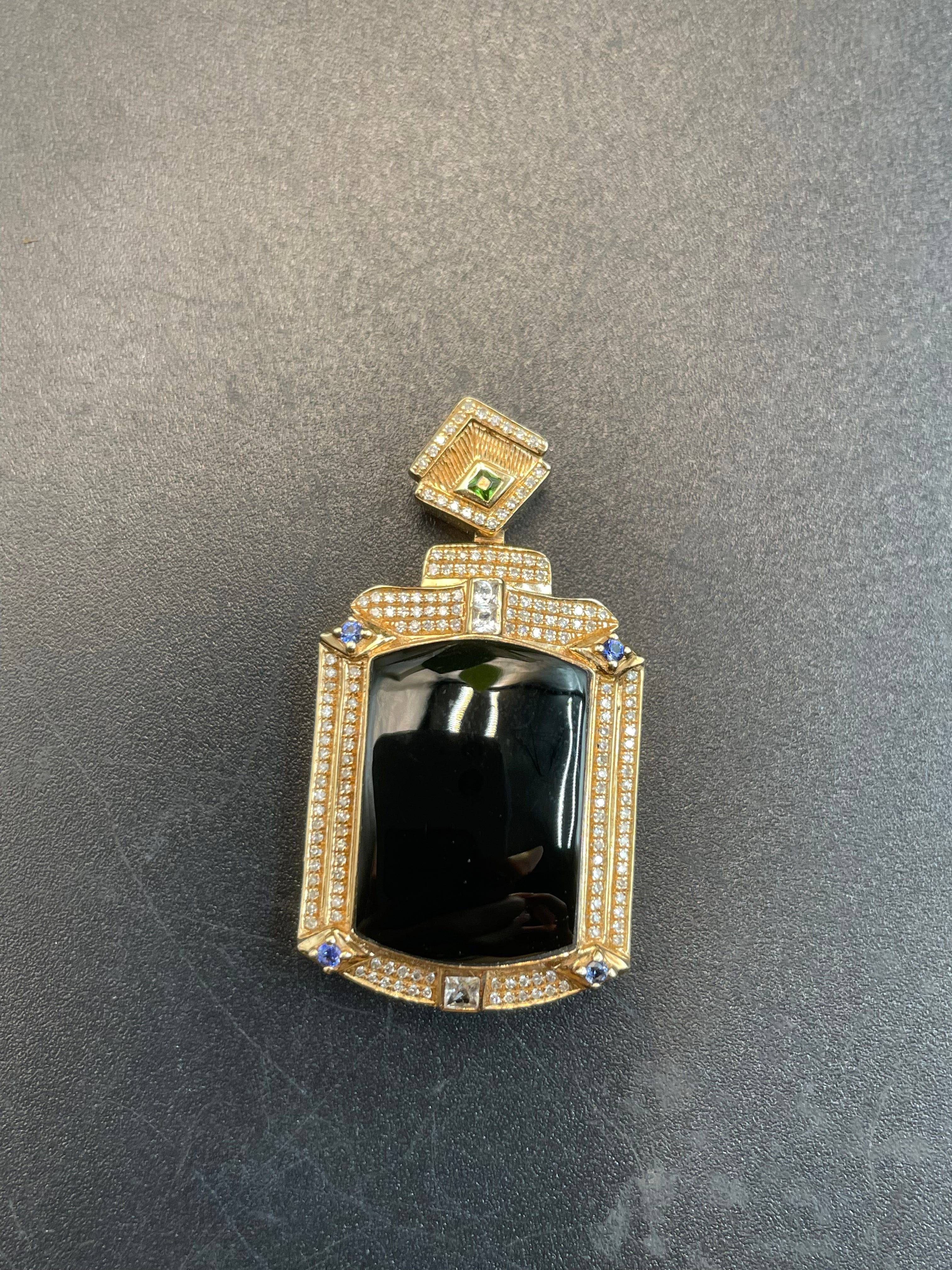 天然翡翠墨翠無事牌吊墜