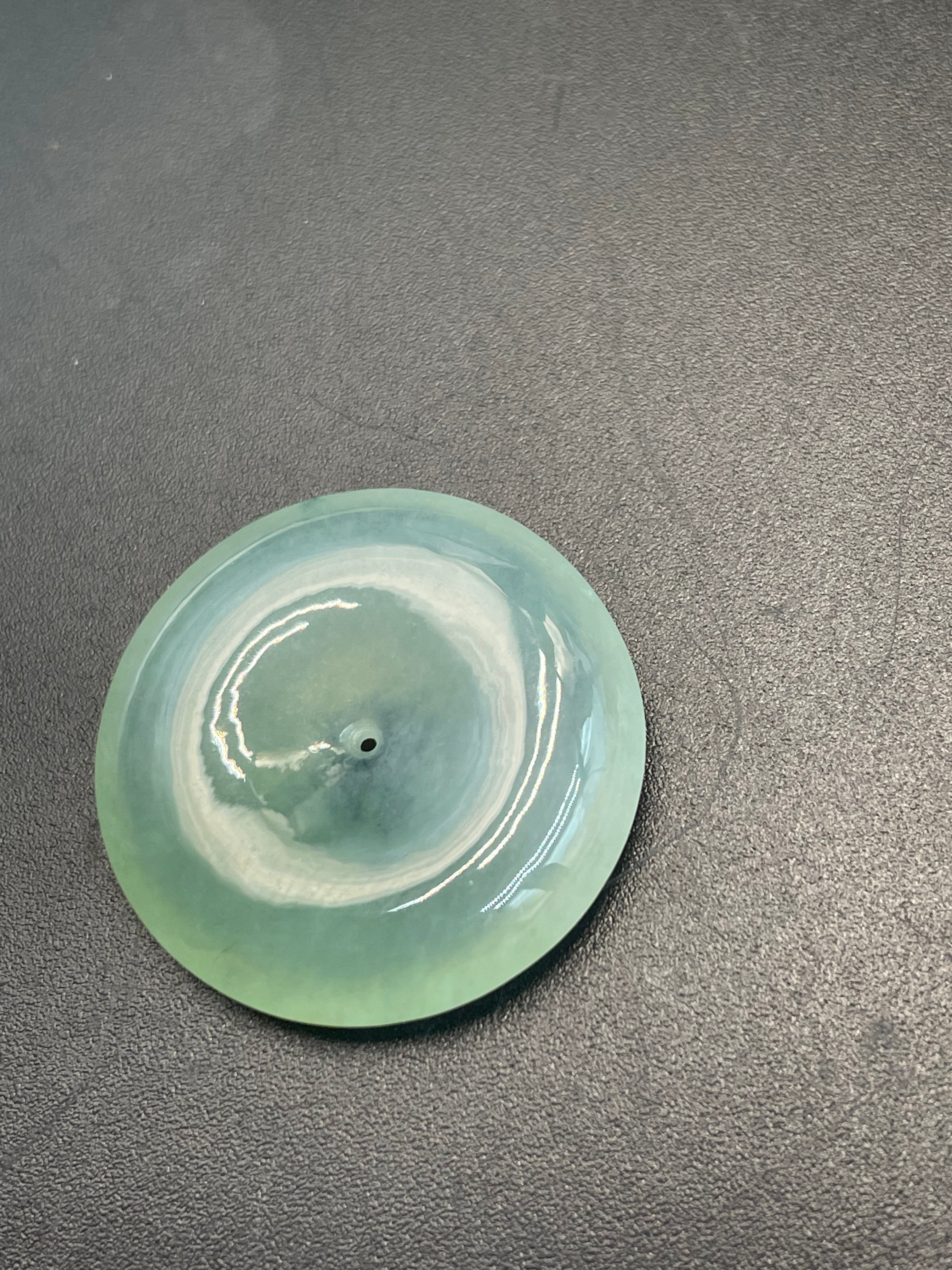 緬甸天然翡翠平安扣吊墜