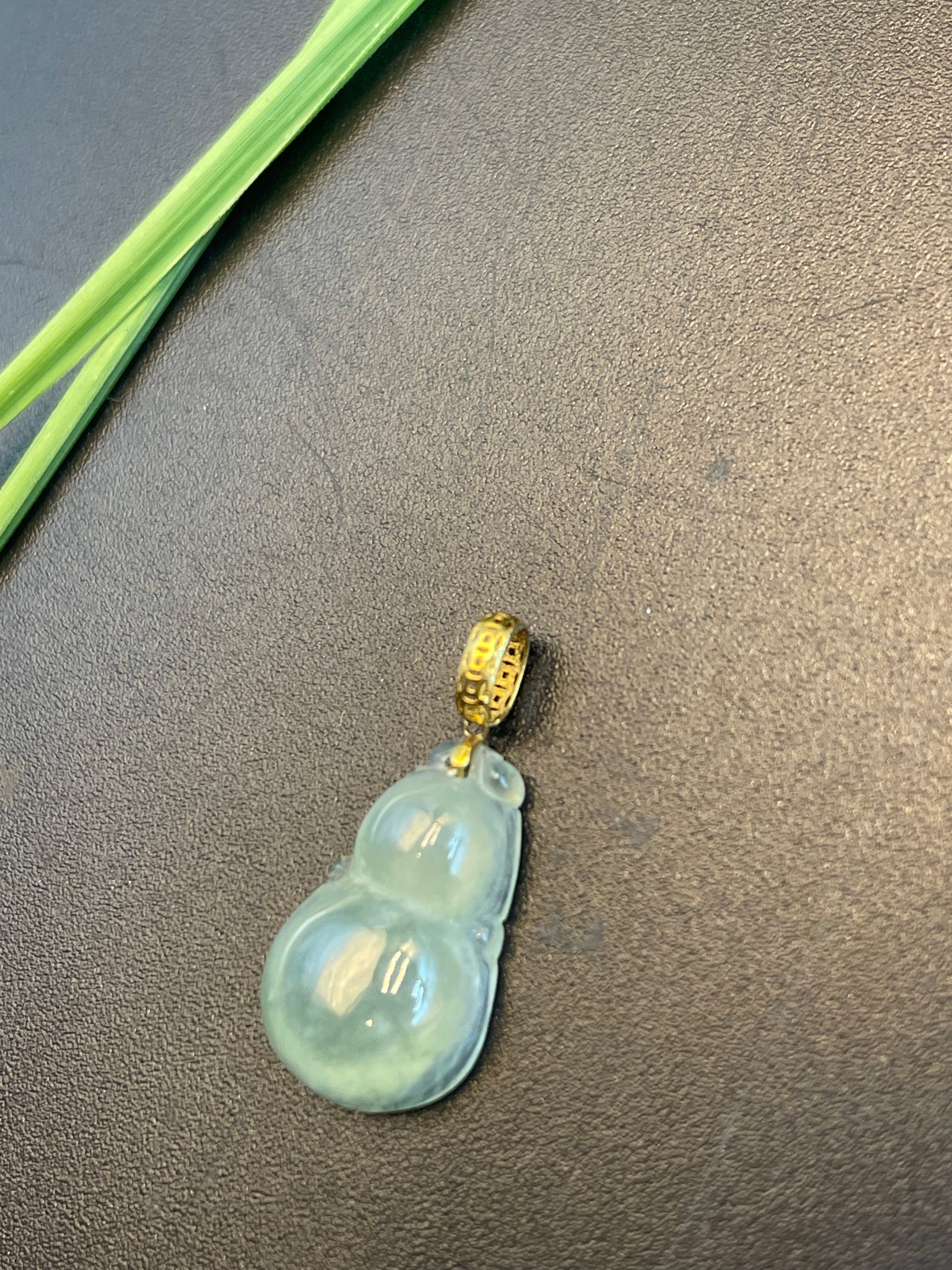 緬甸天然翡翠福祿吊墜