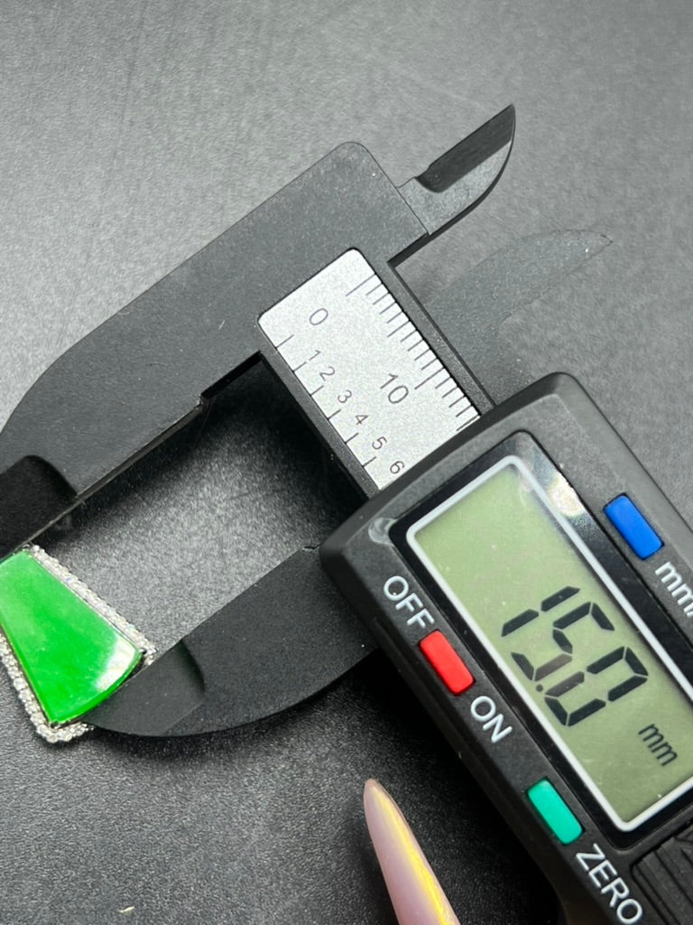 緬甸天然翡翠无事牌吊墜