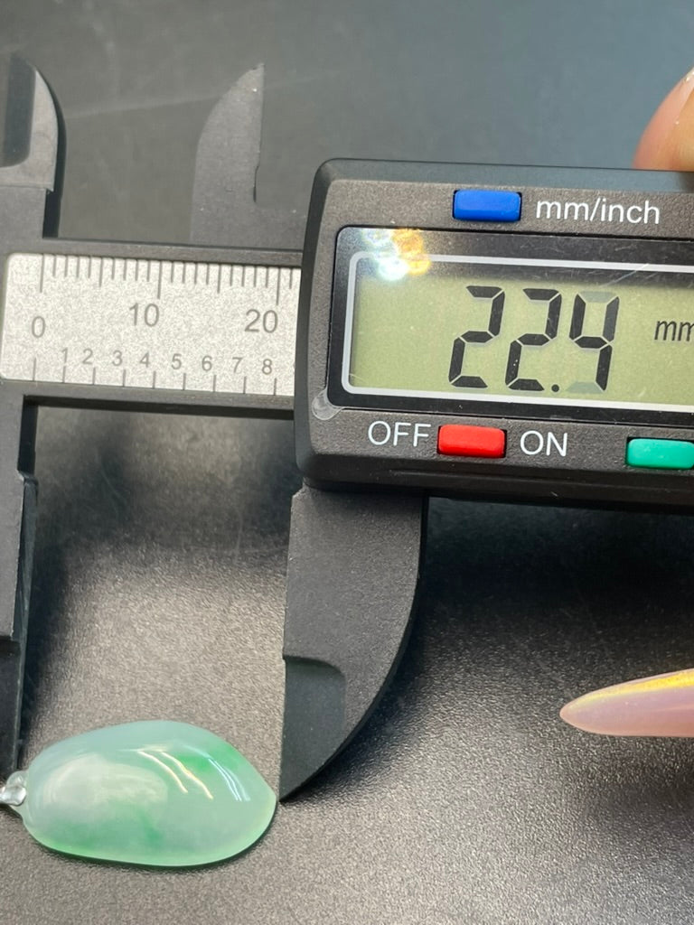 天然緬甸翡翠冰種福瓜吊墜