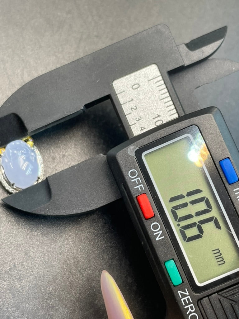 天然緬甸翡翠冰紫貔貅吊墜