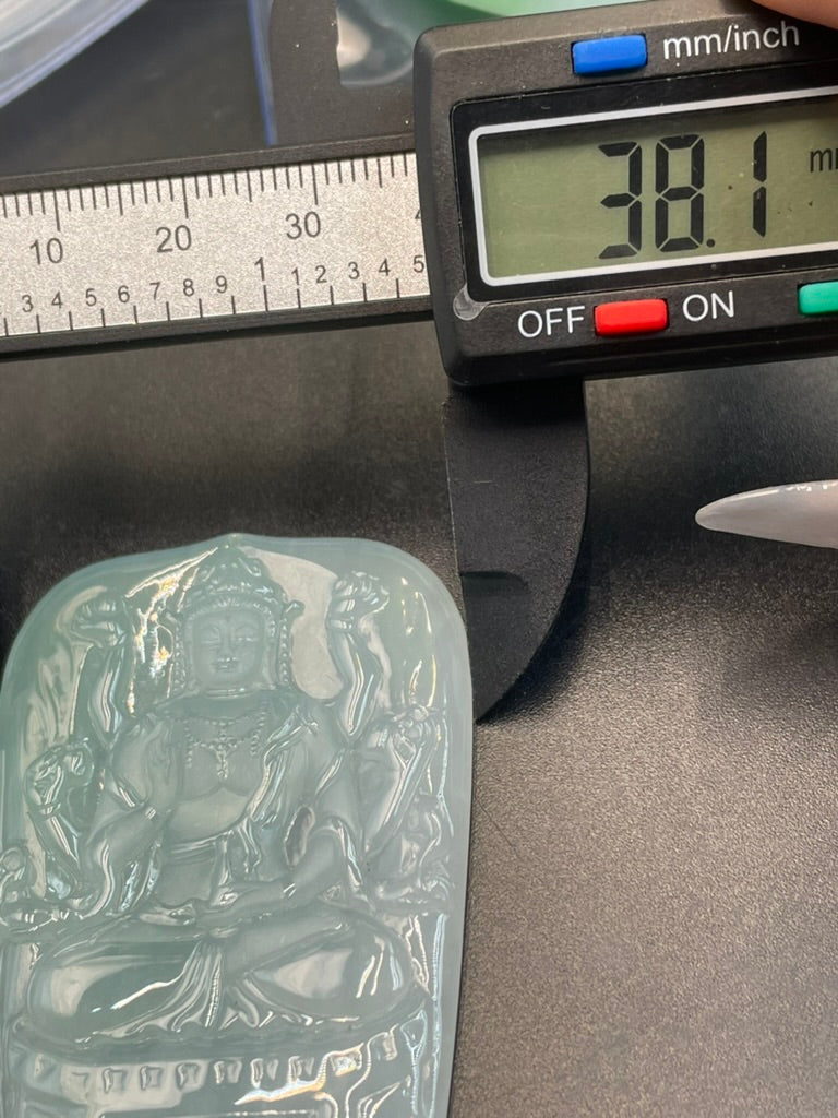 緬甸天然翡翠千手觀音吊墜