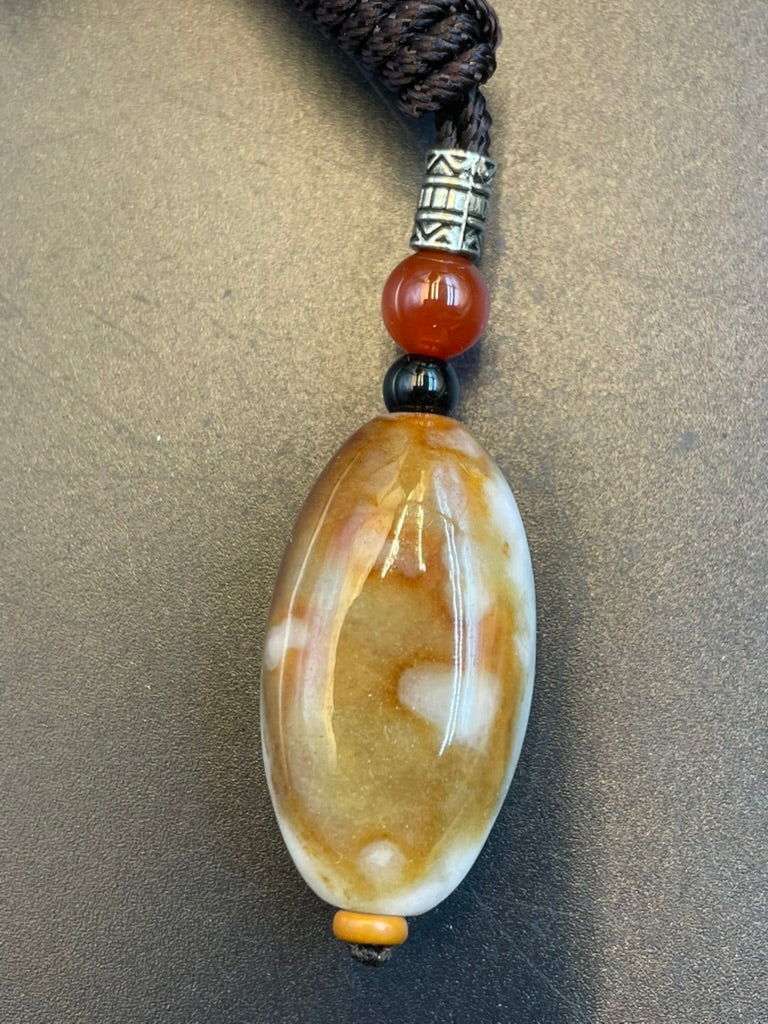 天然緬甸翡翠無事牌吊墜