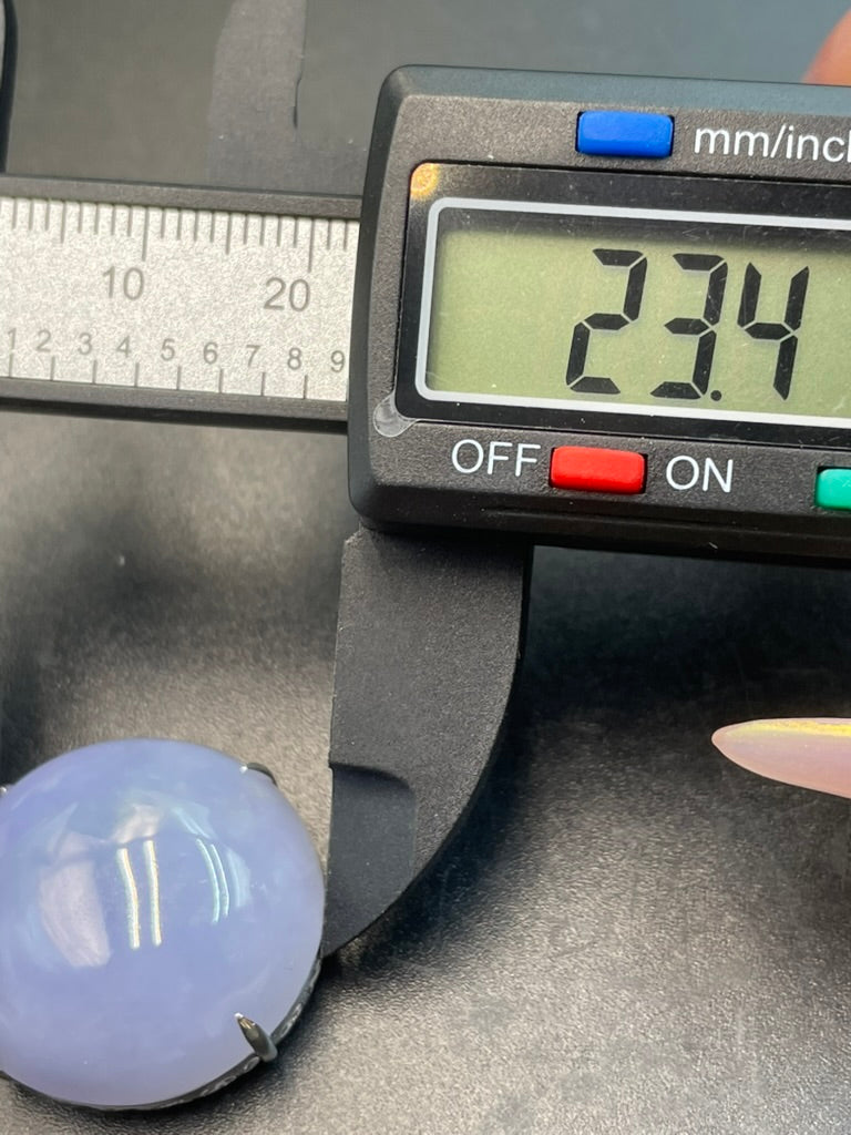 天然緬甸翡翠紫羅蘭蛋面吊墜