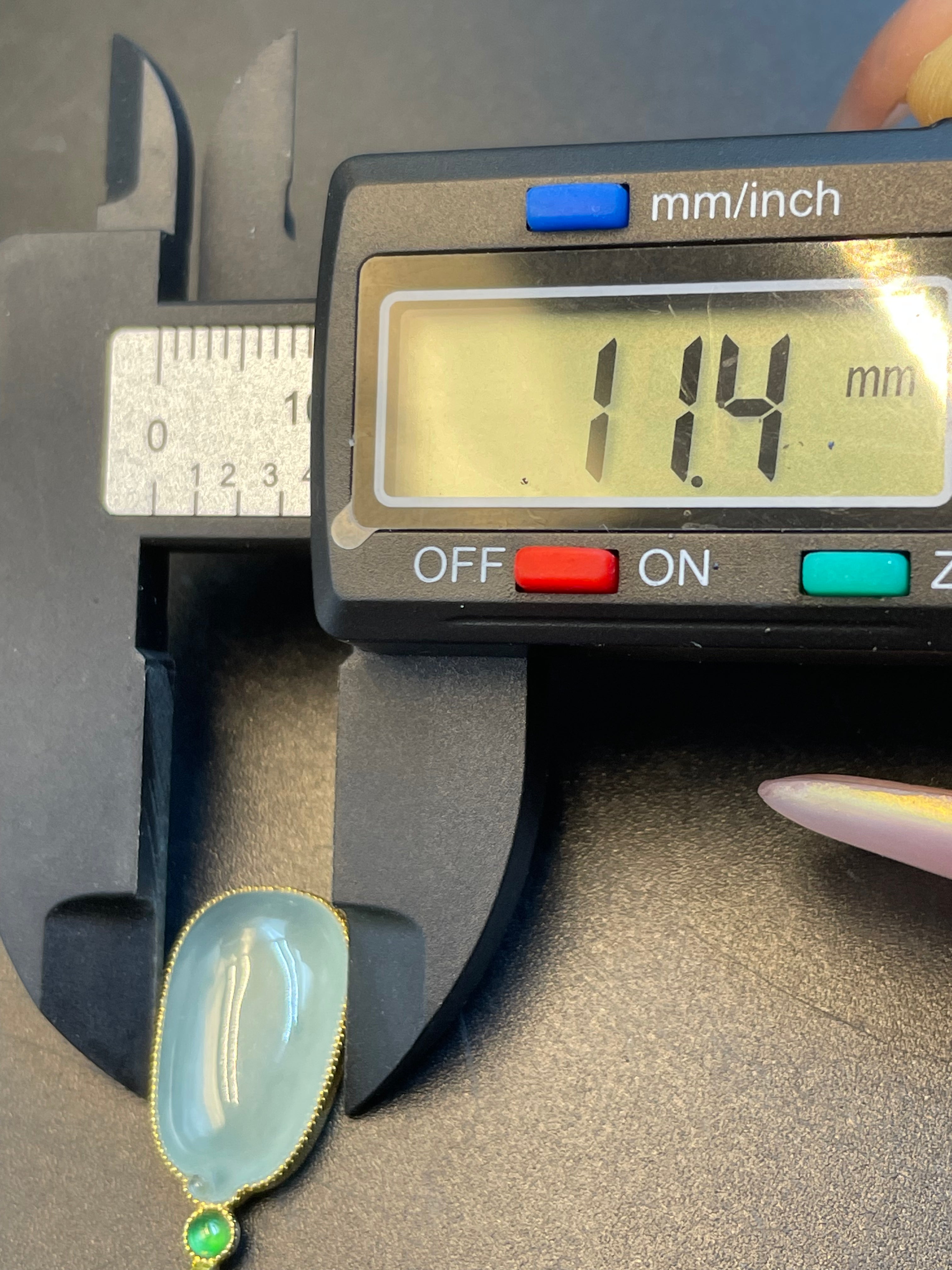 緬甸天然翡翠冰種福瓜吊墜