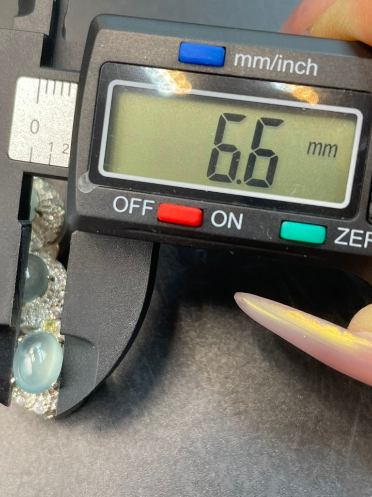 緬甸天然翡翠冰種蛋面吊墜項鍊