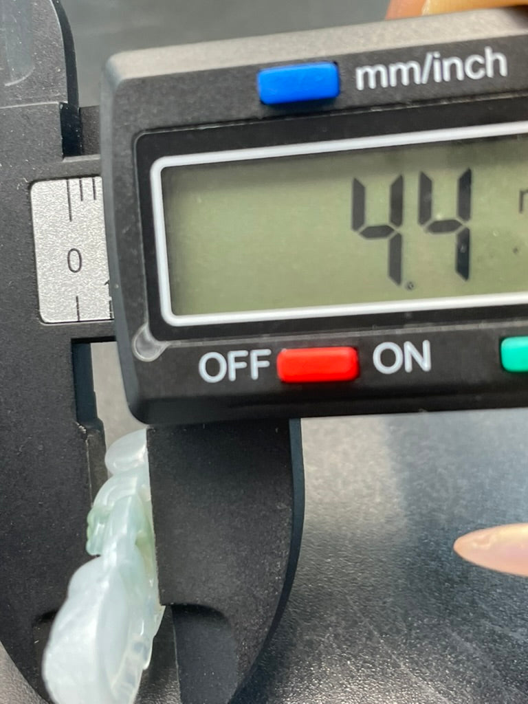 緬甸天然翡翠綠飄花寶寶佛吊墜