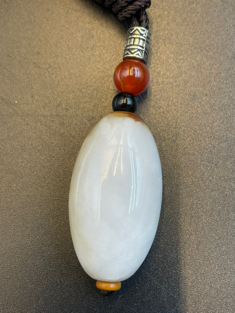 天然緬甸翡翠無事牌吊墜