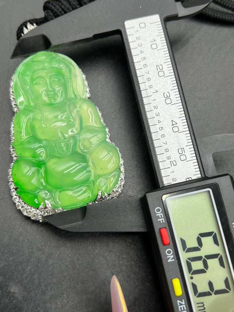 緬甸天然翡翠觀音吊墜