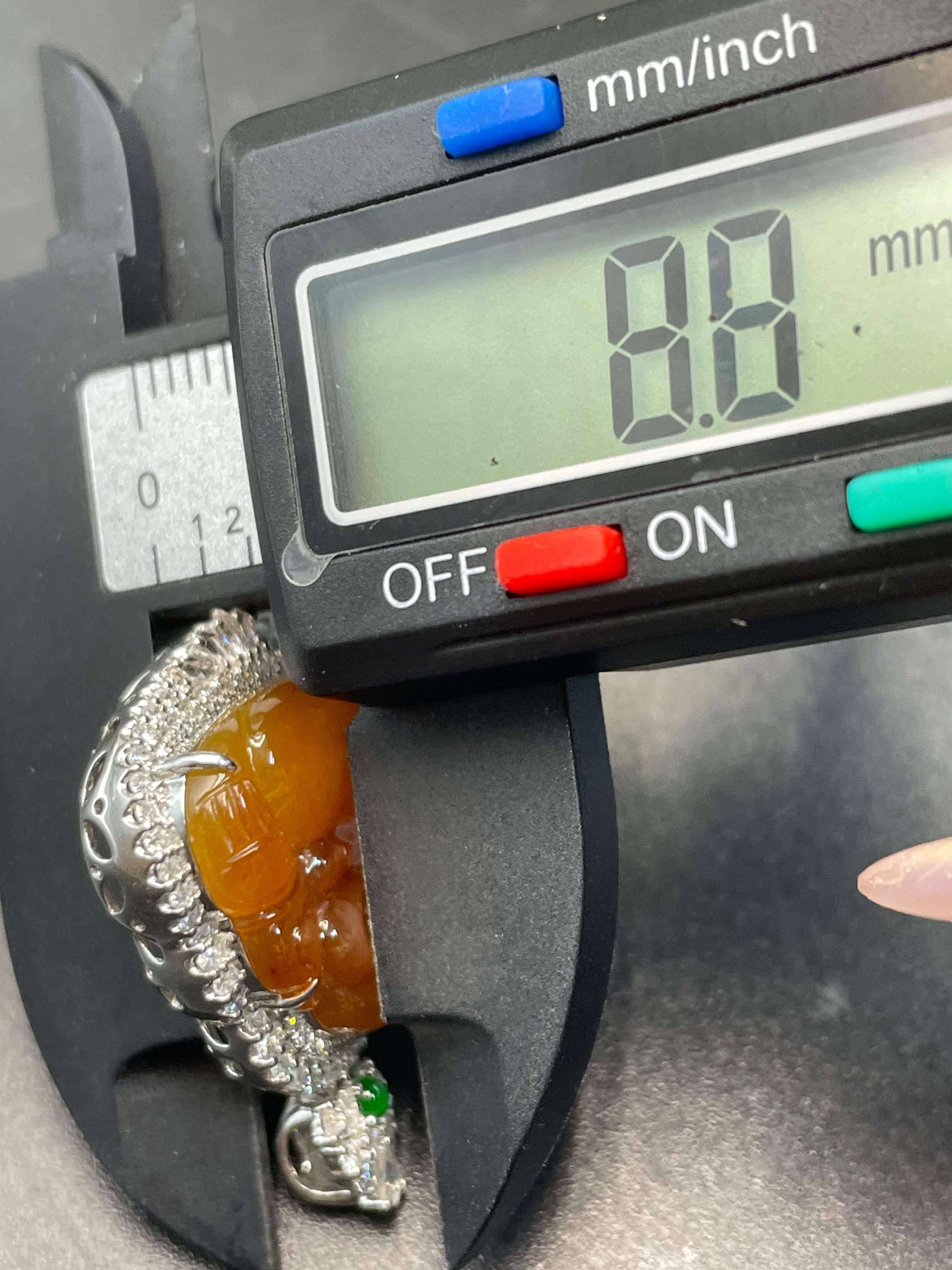 緬甸天然翡翠黃翡彌勒吊墜