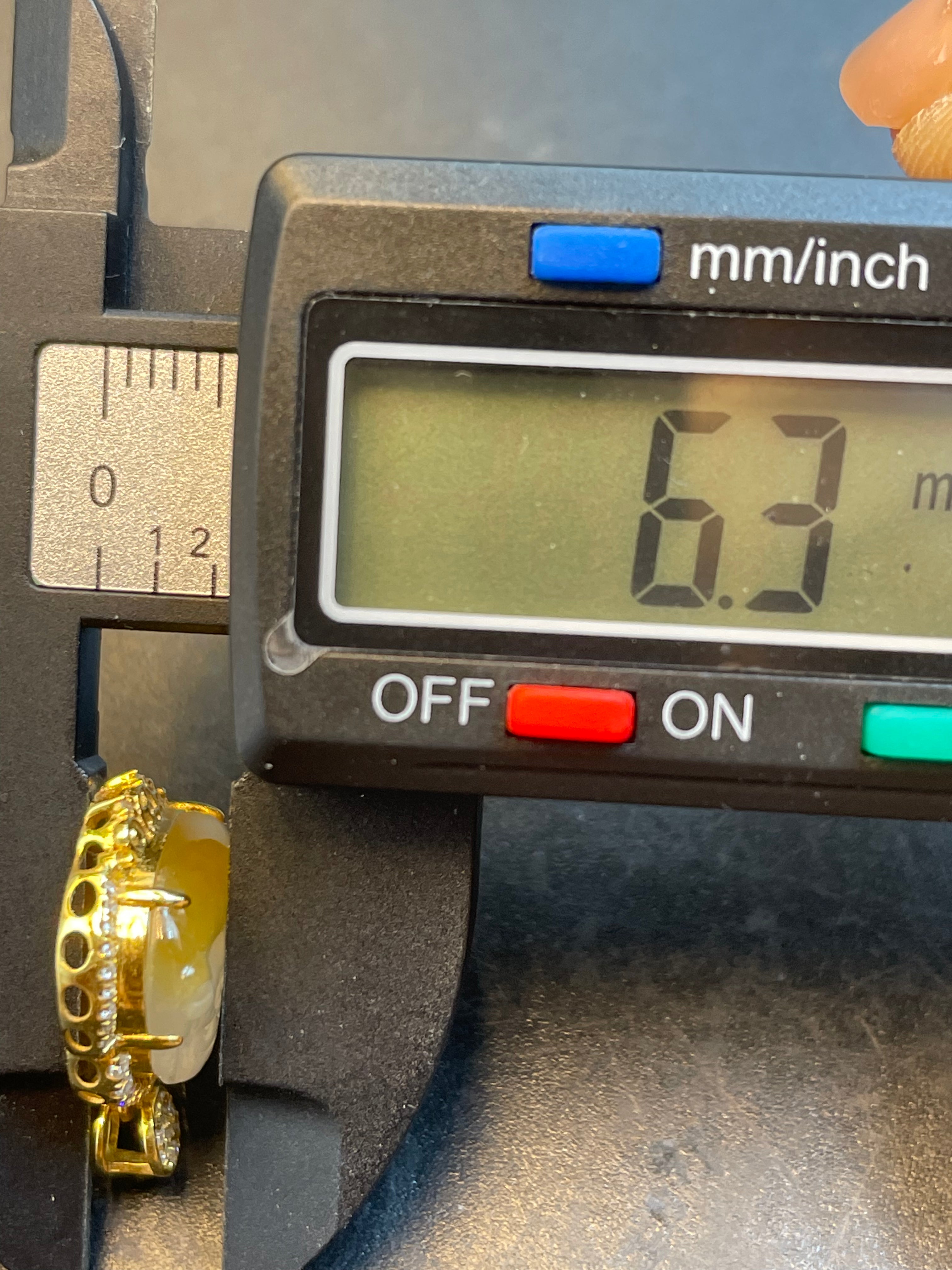 緬甸天然翡翠冰黃翡彌勒佛公吊墜