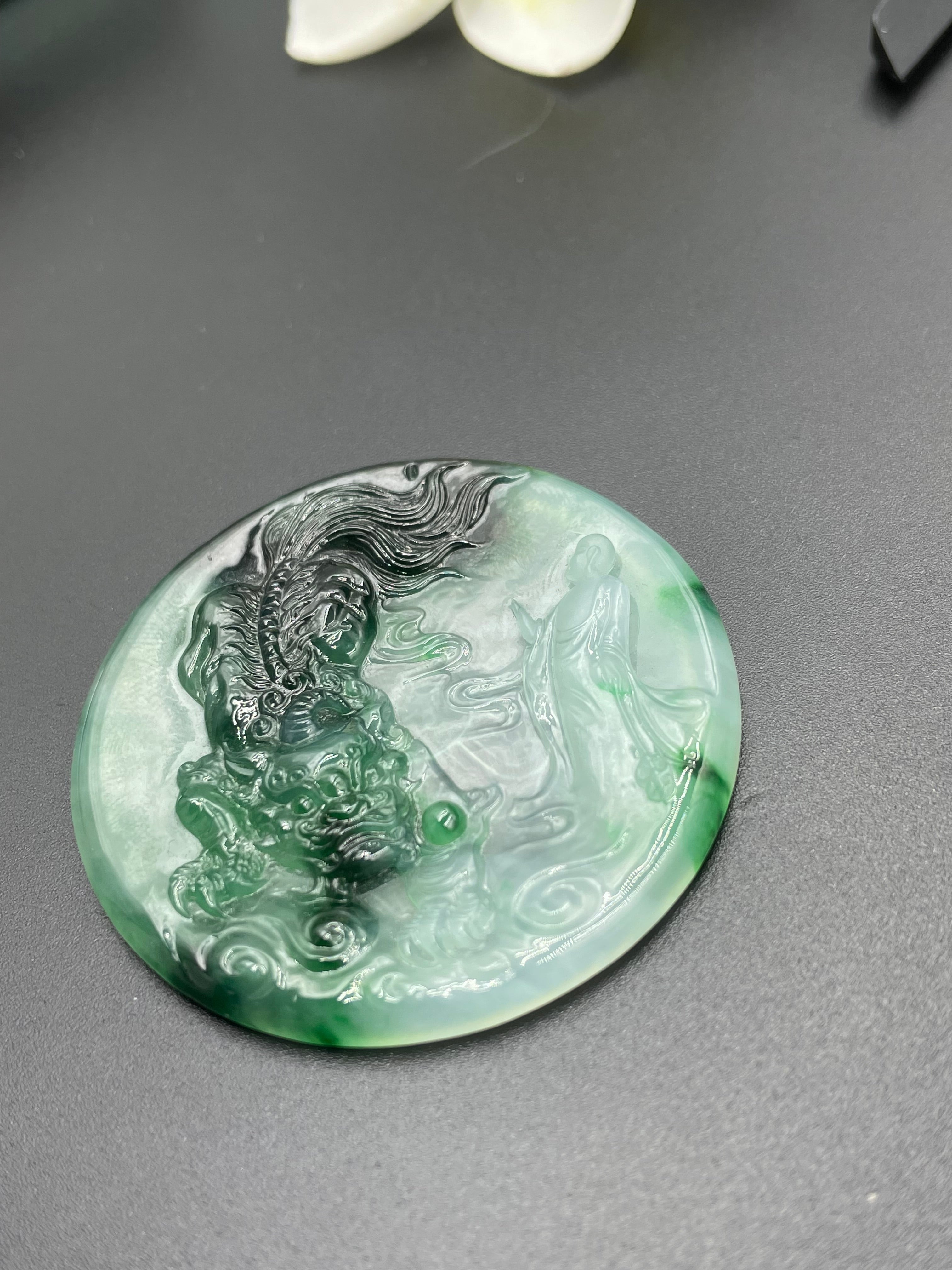 地藏菩薩神獸諦聽玉牌
