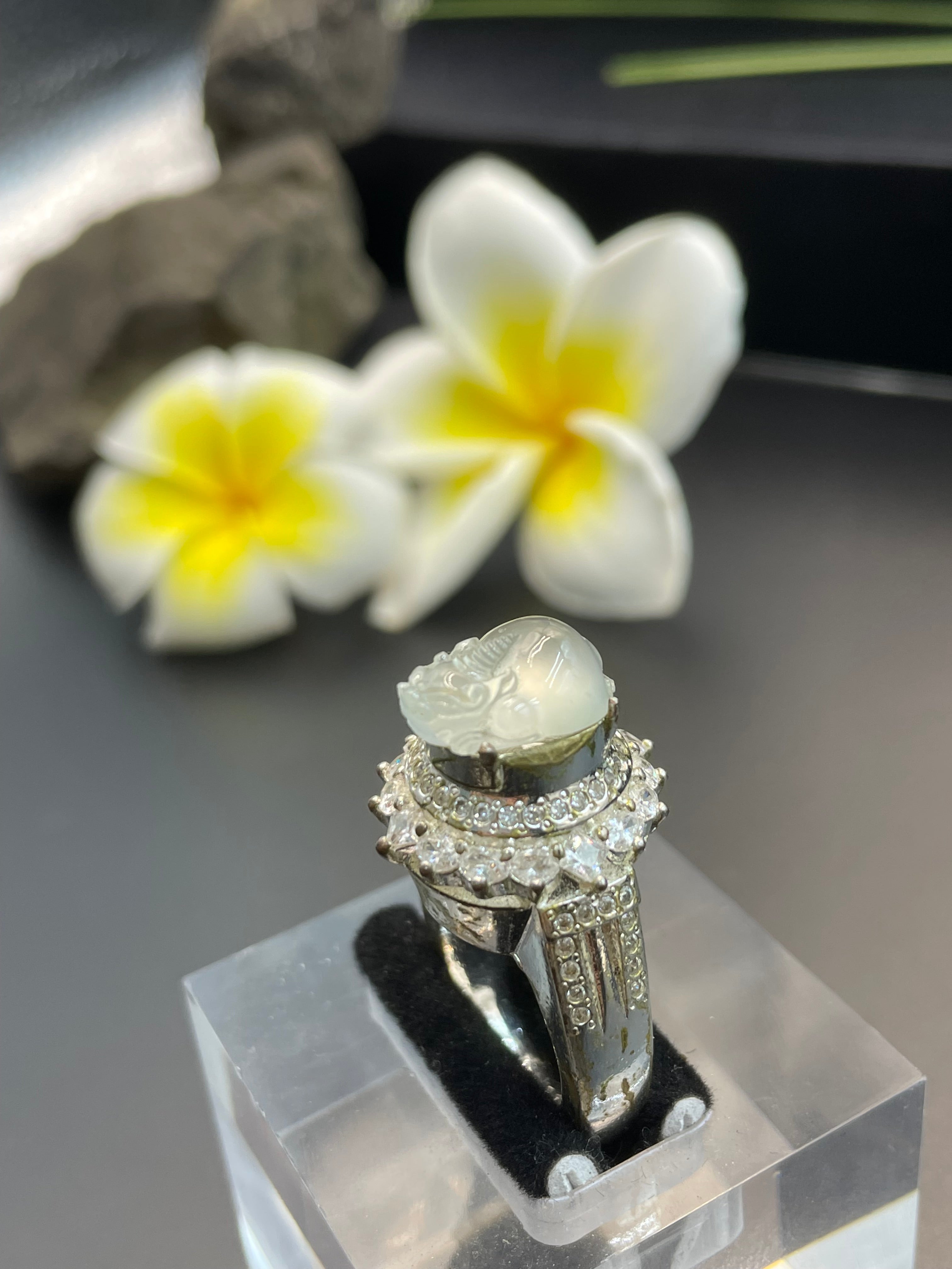 高冰貔貅戒面