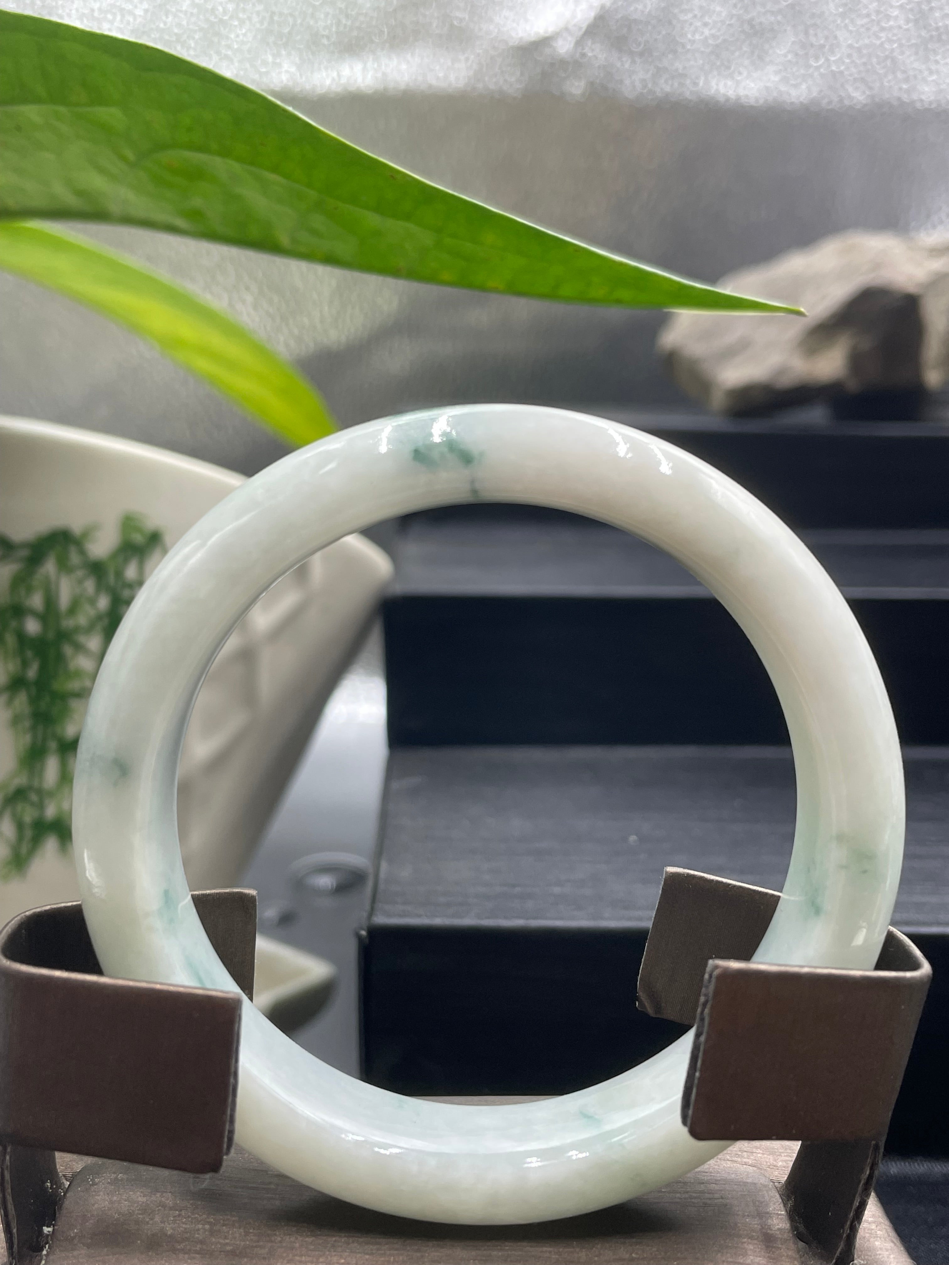 糯冰飄藍花手鐲