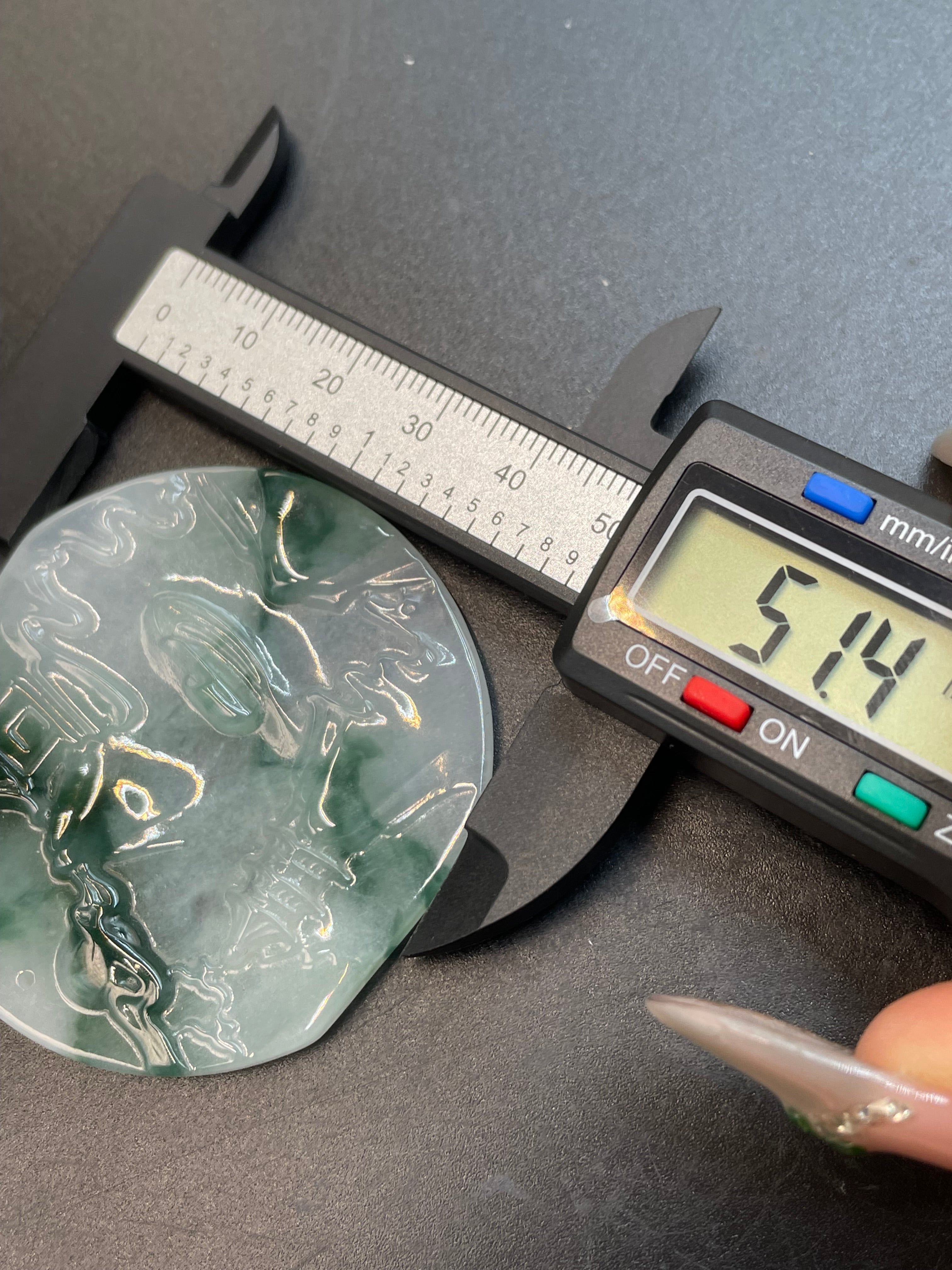 隨形山水牌吊墜