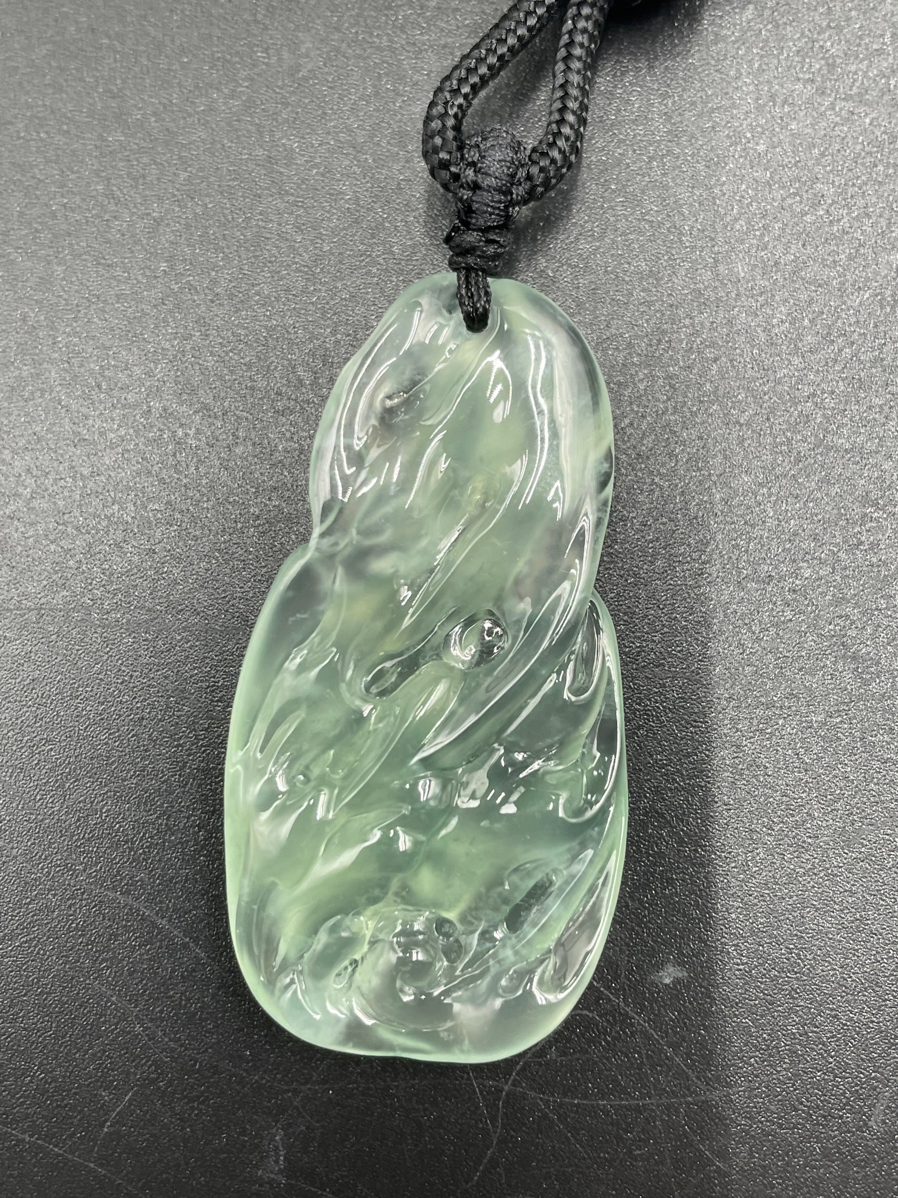 隨形魚水紋吊墜