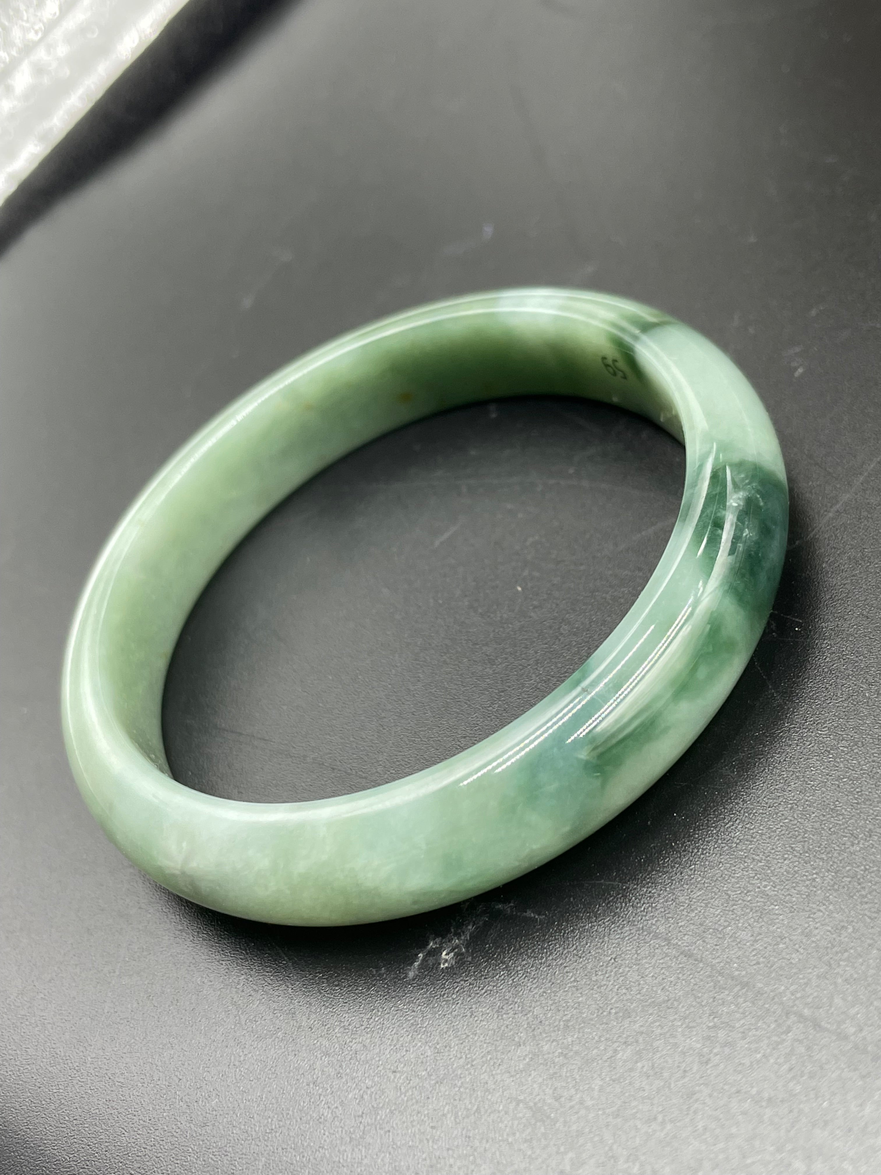 緬甸翡翠冰種手鐲【飄花正圈】