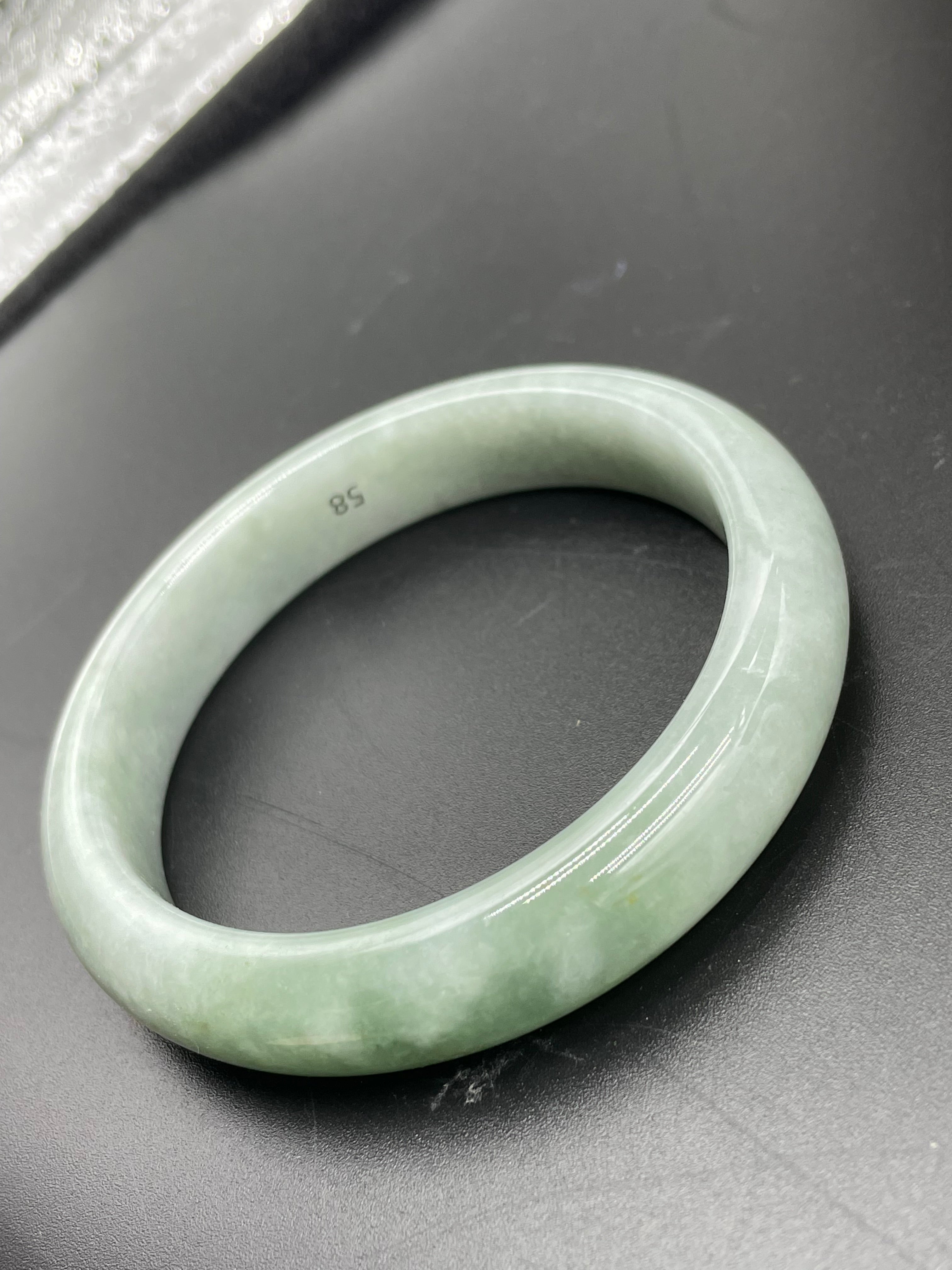 緬甸翡翠冰種手鐲【飄花正圈】