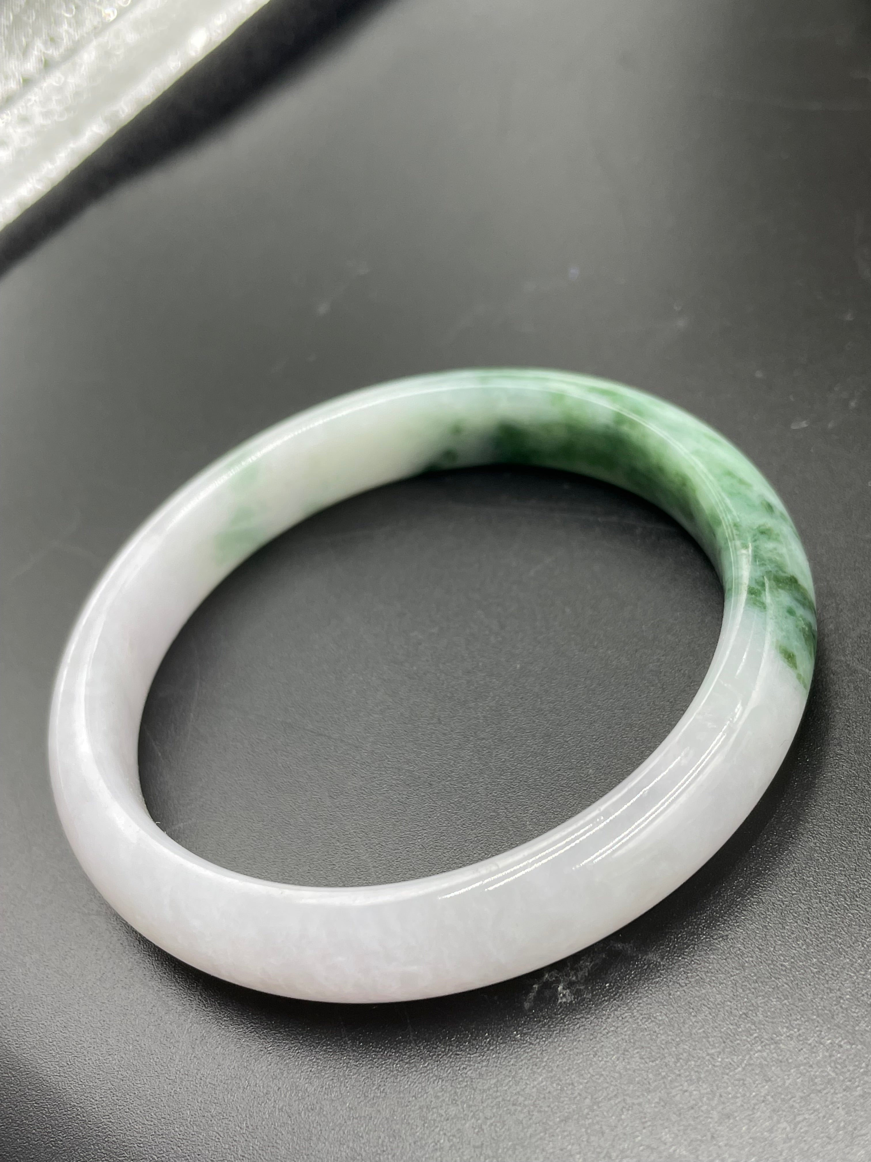 緬甸翡翠冰種手鐲【飄花正圈】