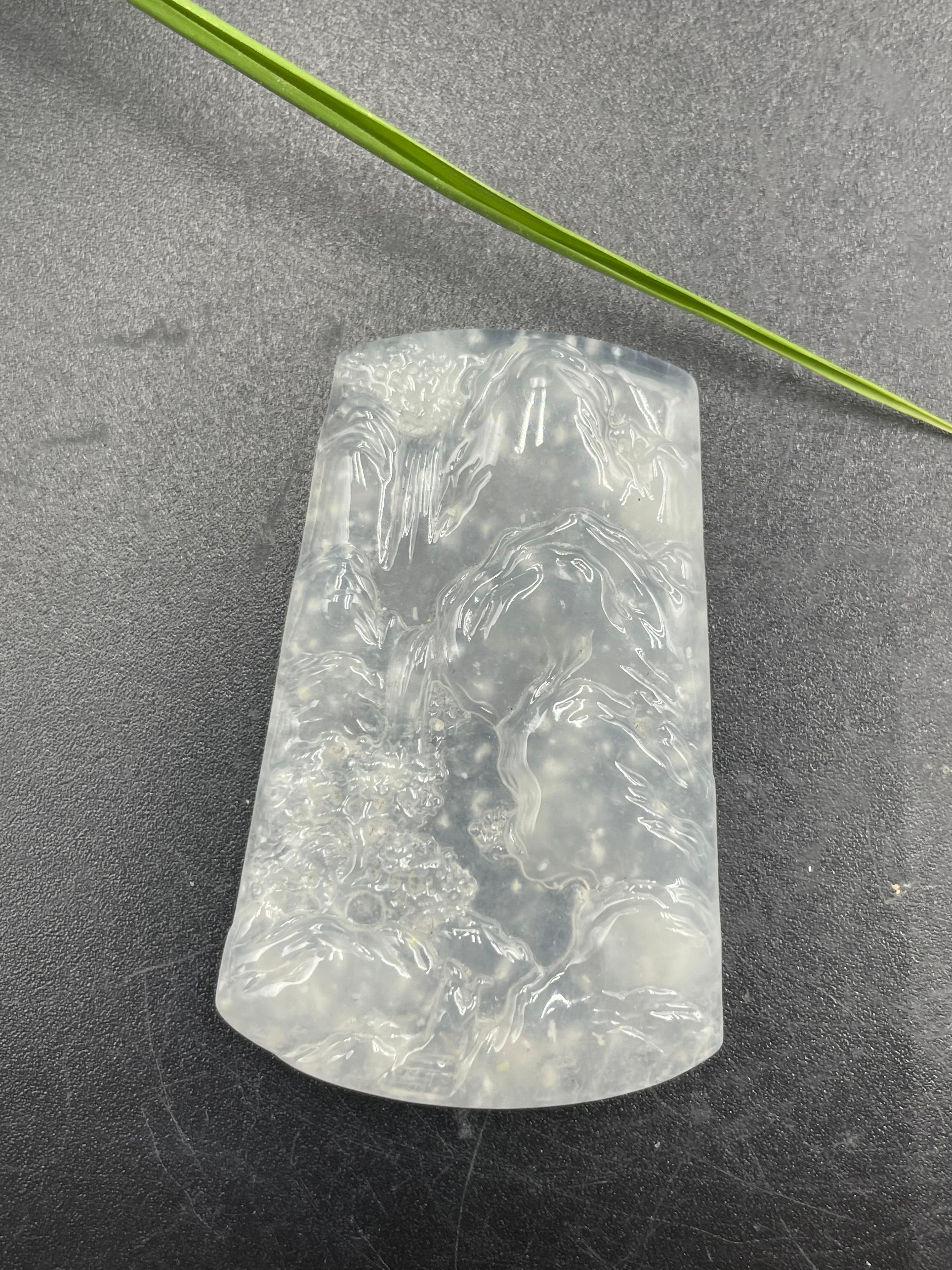 山水牌吊墜