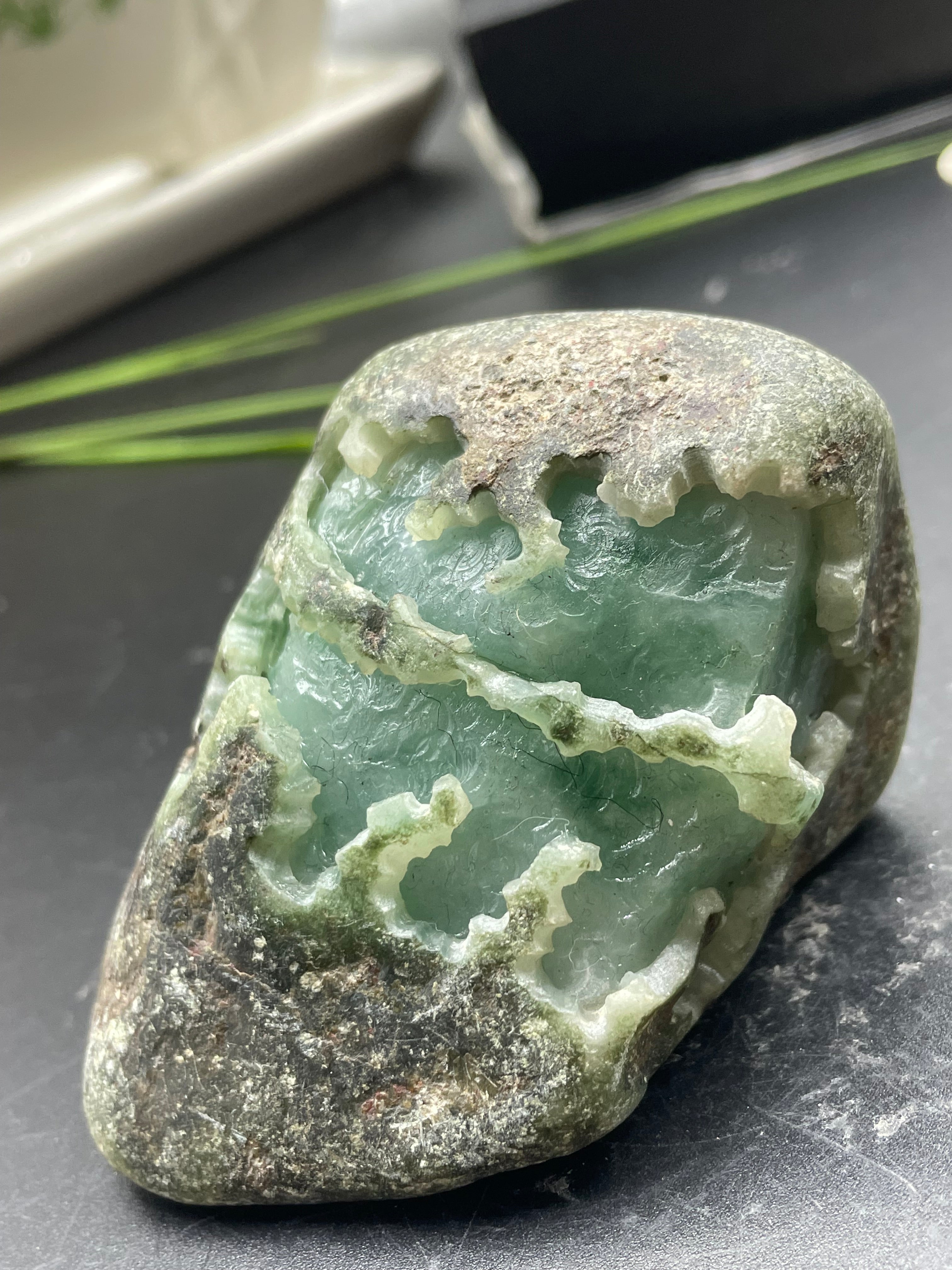 原石半明料