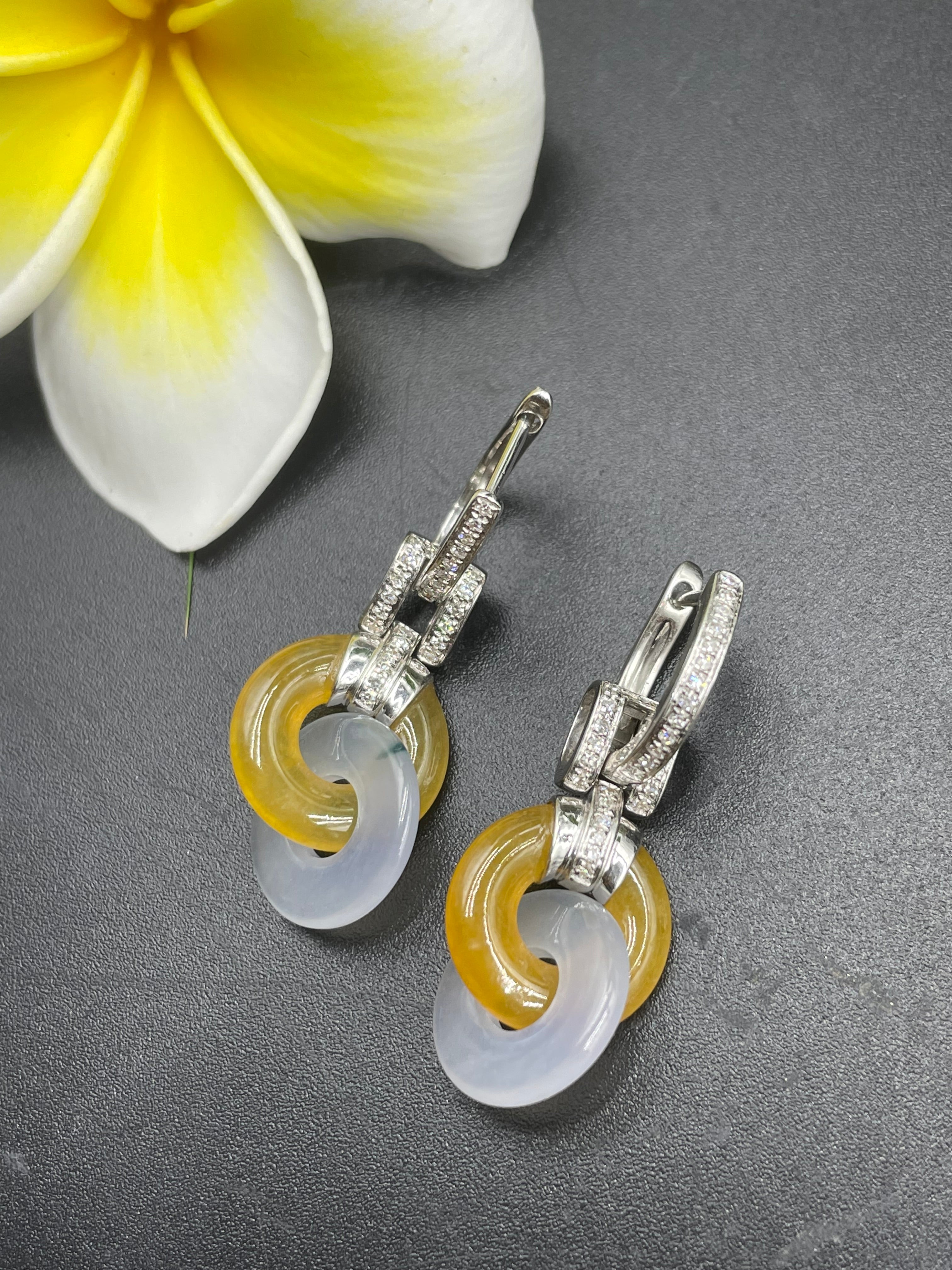 環環相扣耳環吊墜