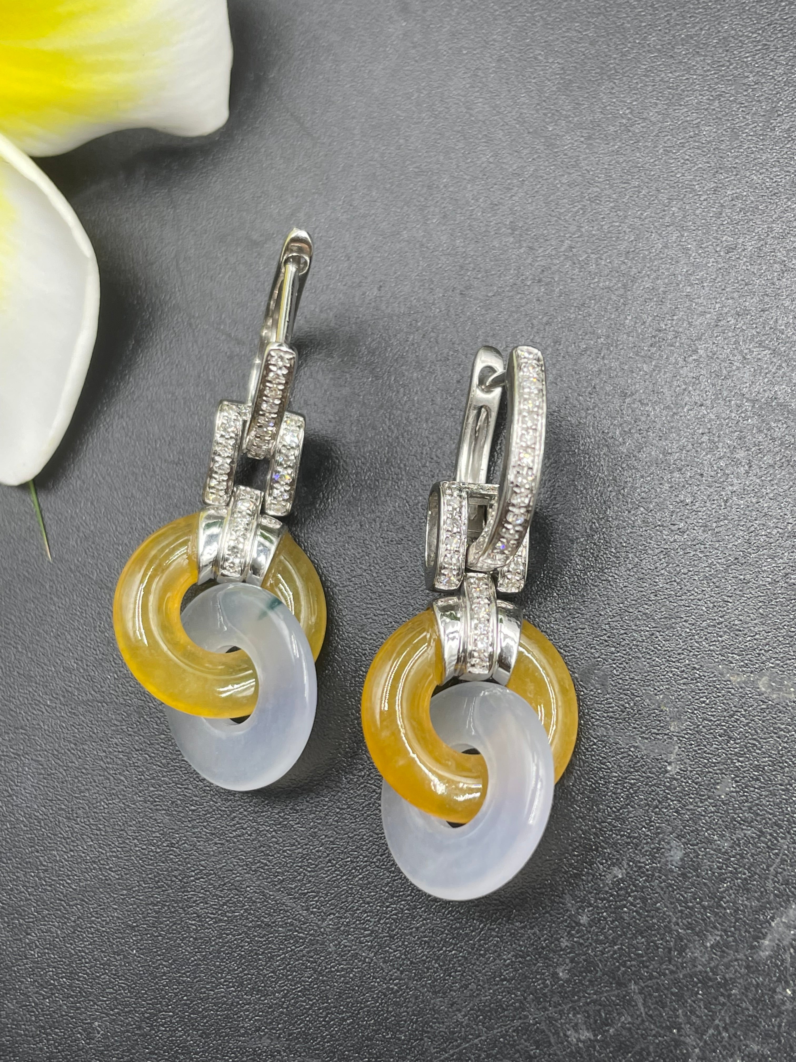 環環相扣耳環吊墜