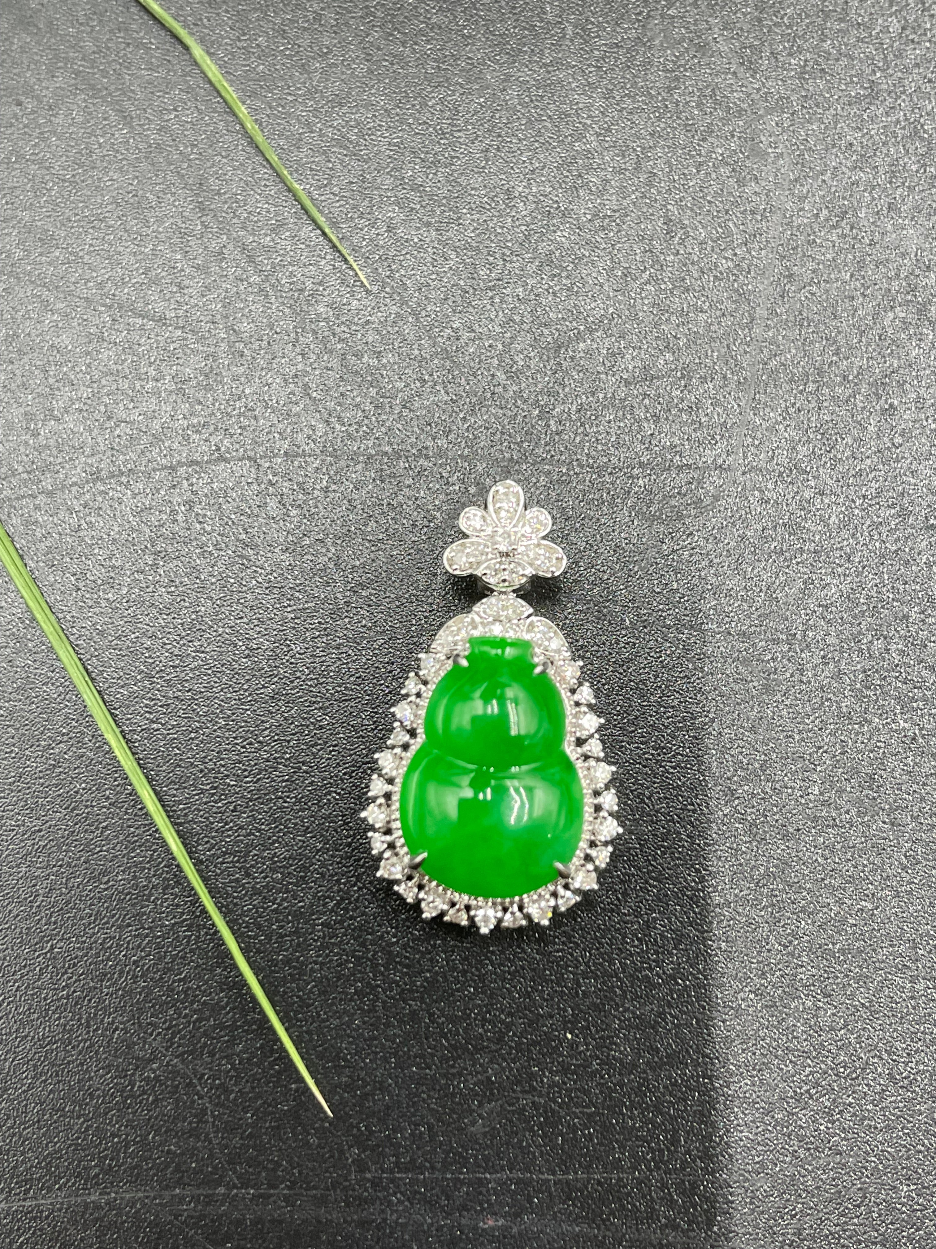 陽綠葫蘆吊墜
