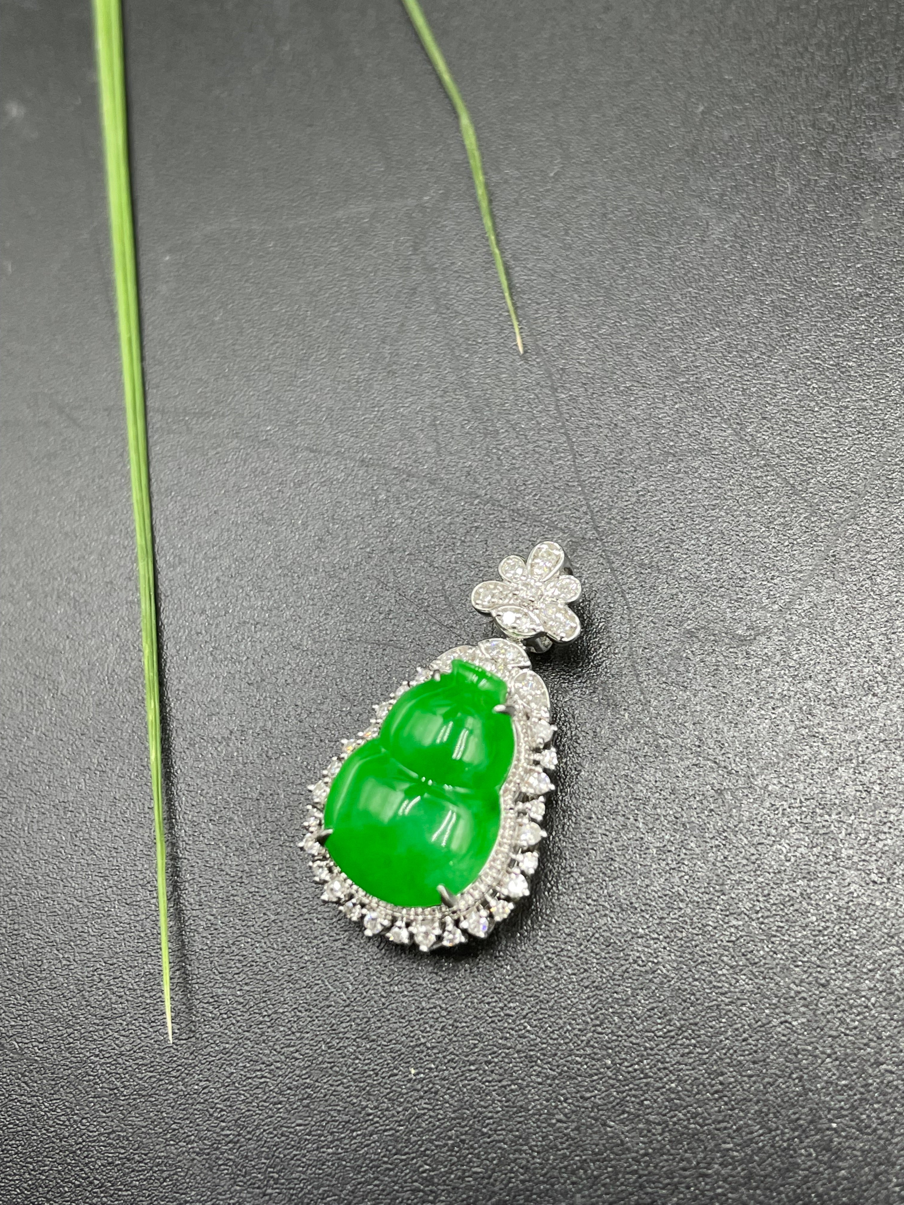 陽綠葫蘆吊墜