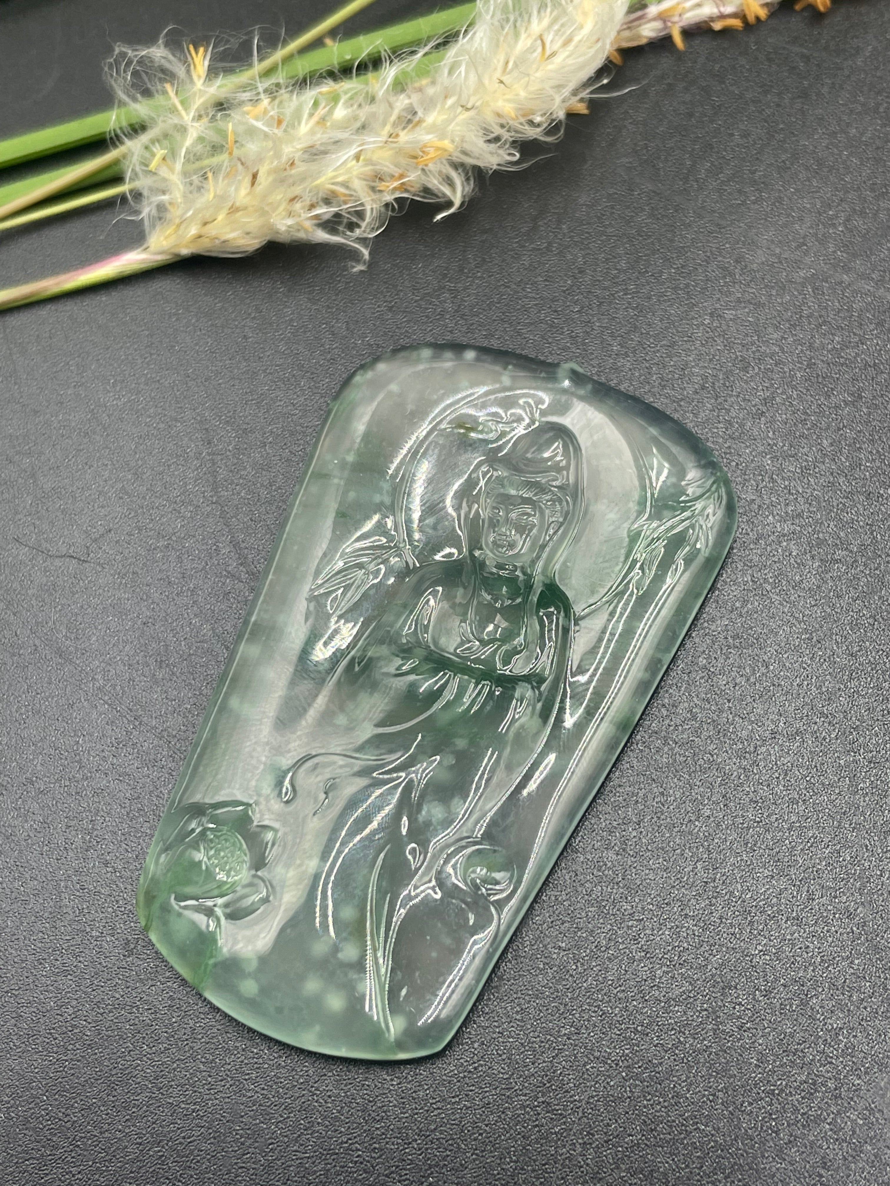 雪花棉观音吊坠