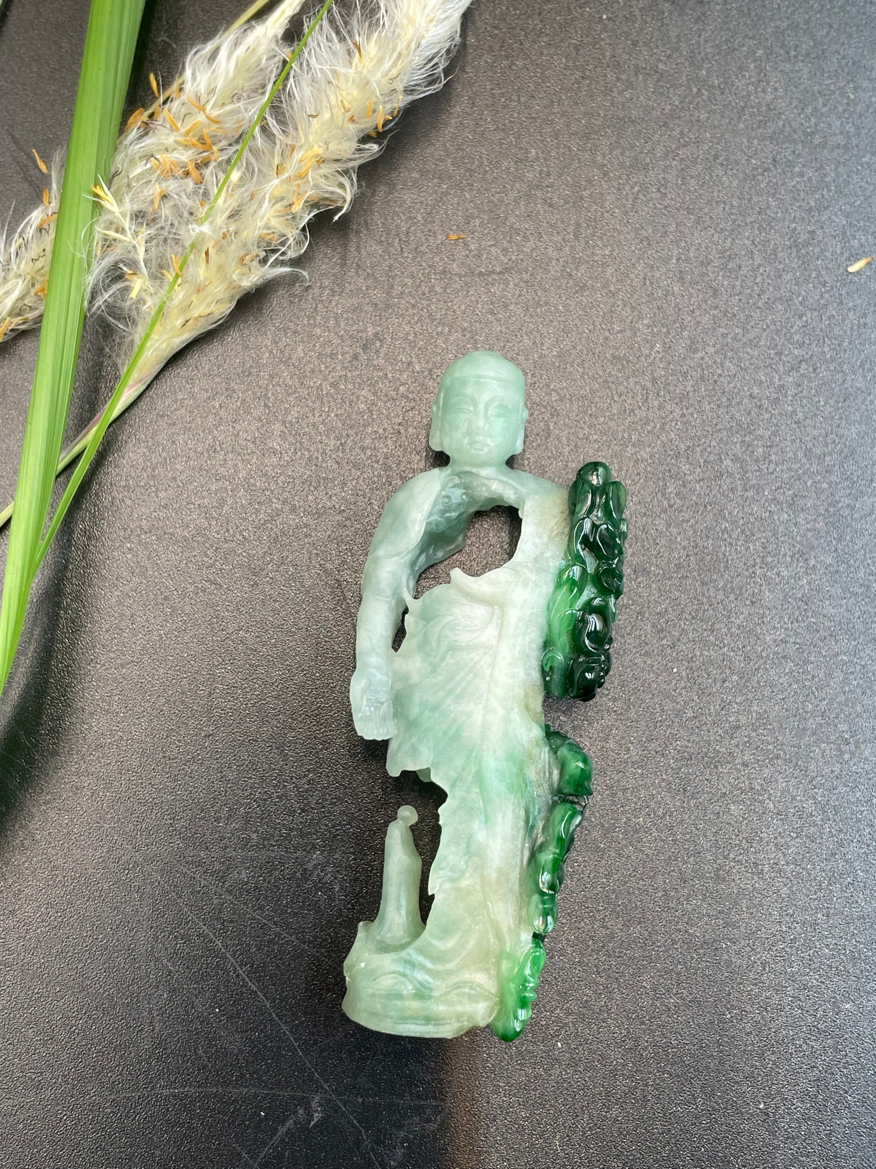 緬甸翡翠悟道吊墜
