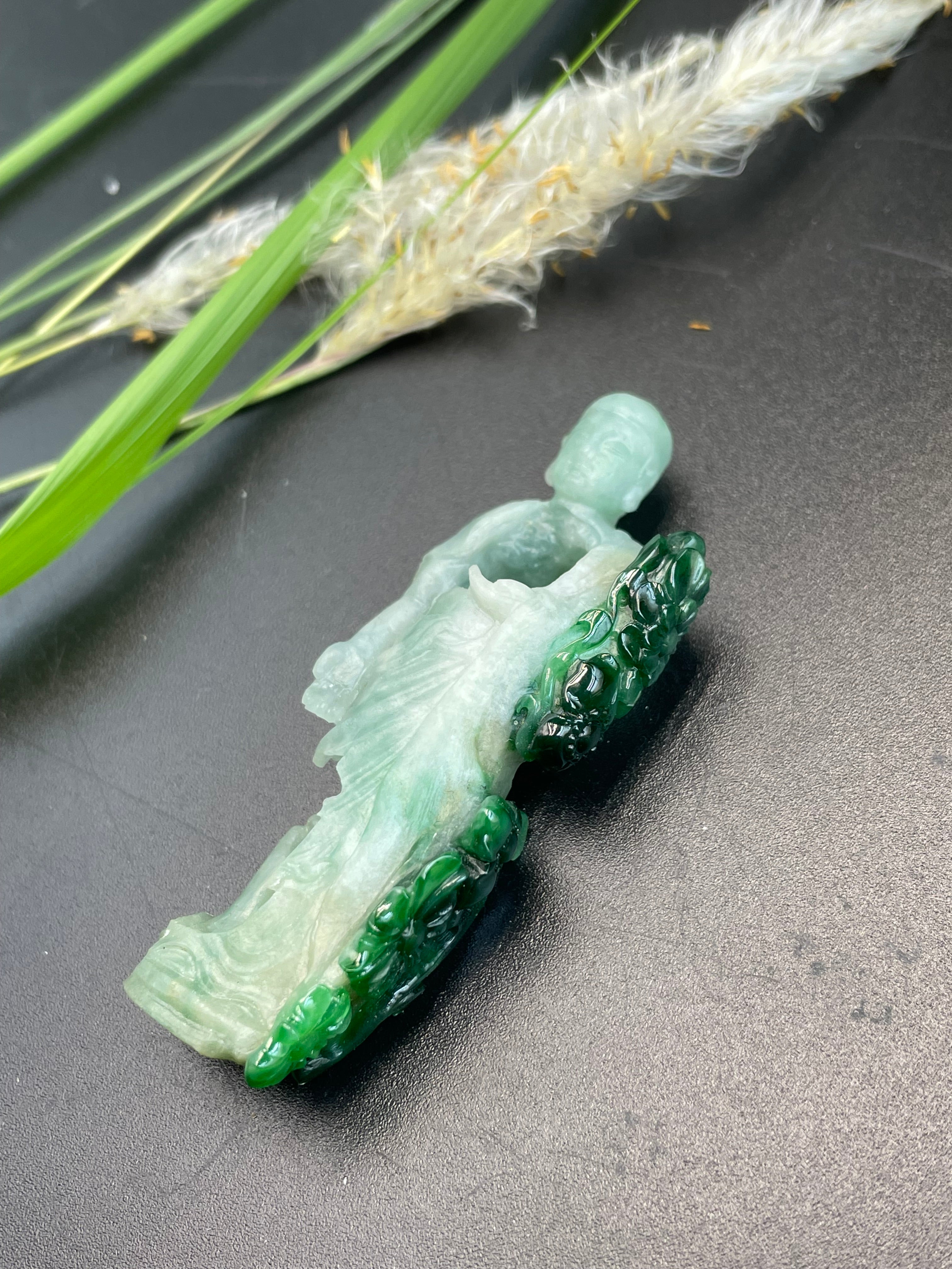 緬甸翡翠悟道吊墜